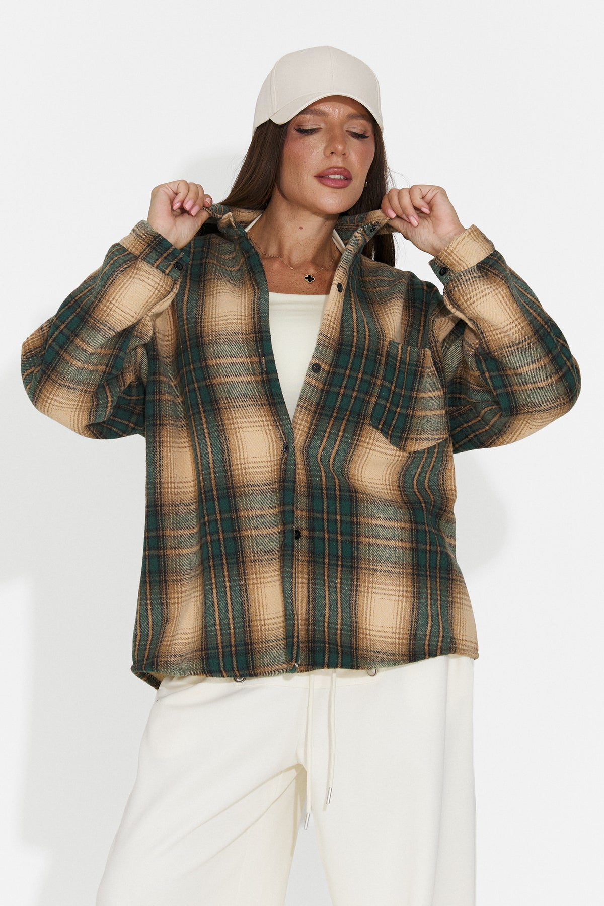 Camasa casual verde inchis Jesitova Bogas