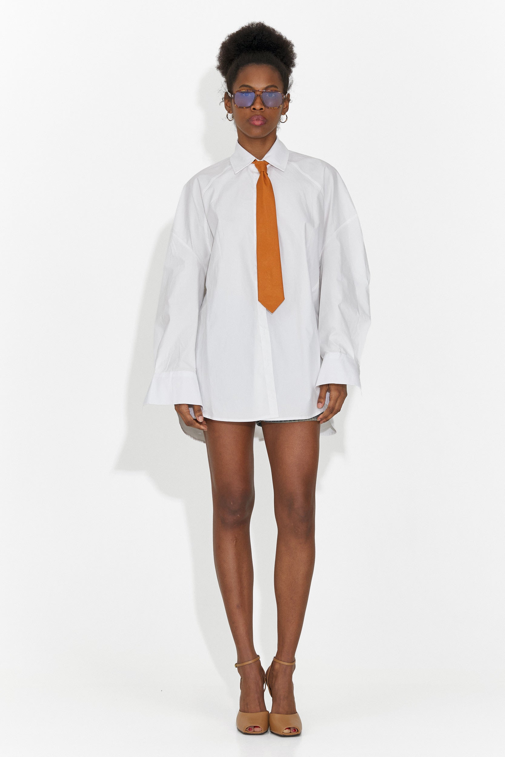 Abrienda Bogas Lezser Fehér Női Ing