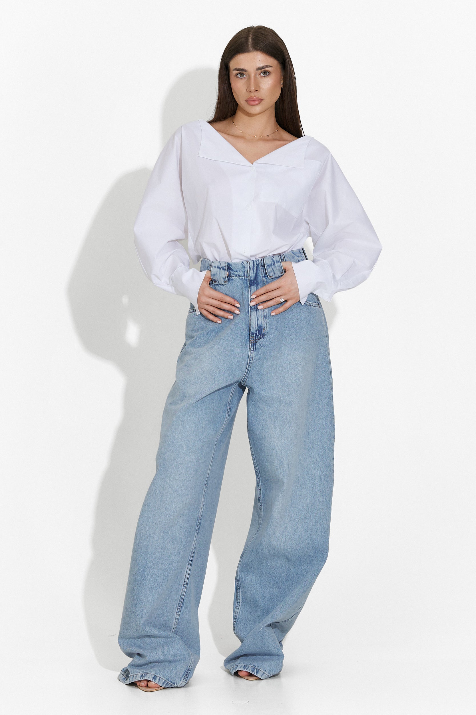 Camasa dama casual alba Damaris Bogas