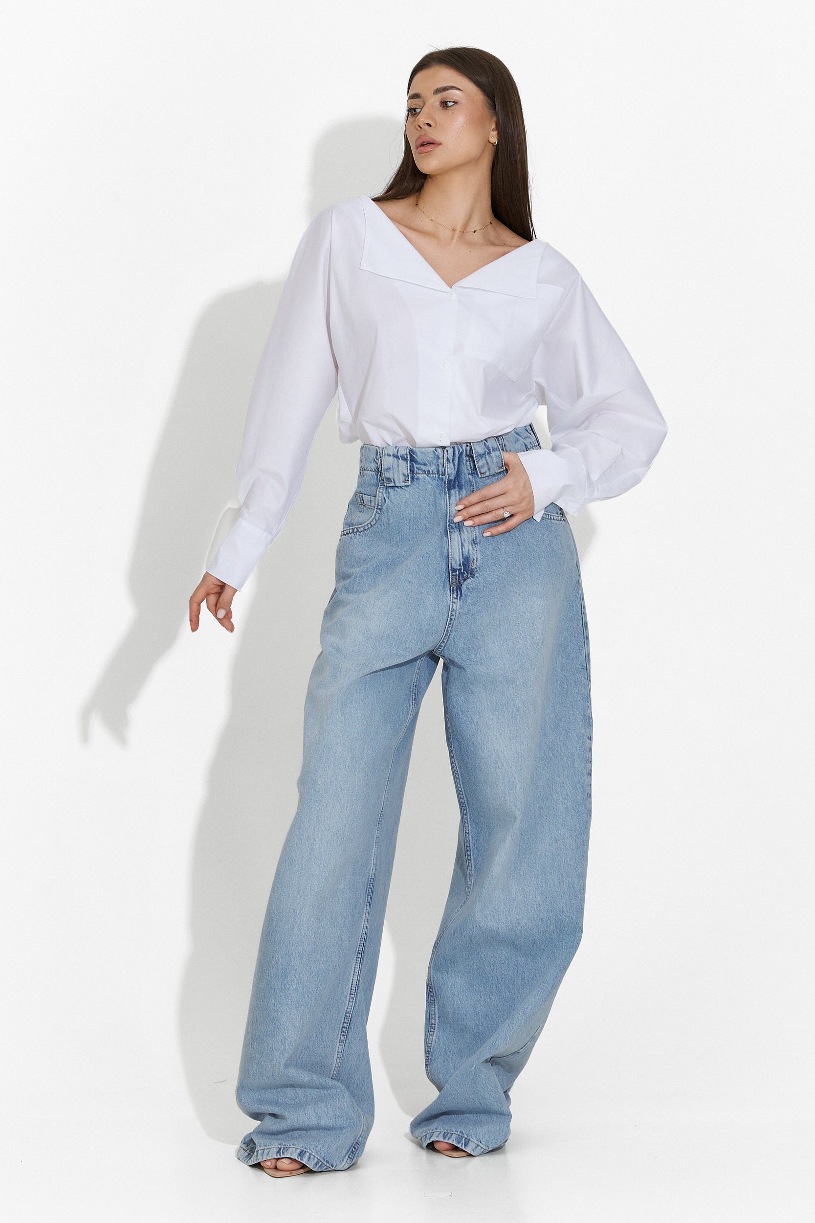 Camasa dama casual alba Damaris Bogas