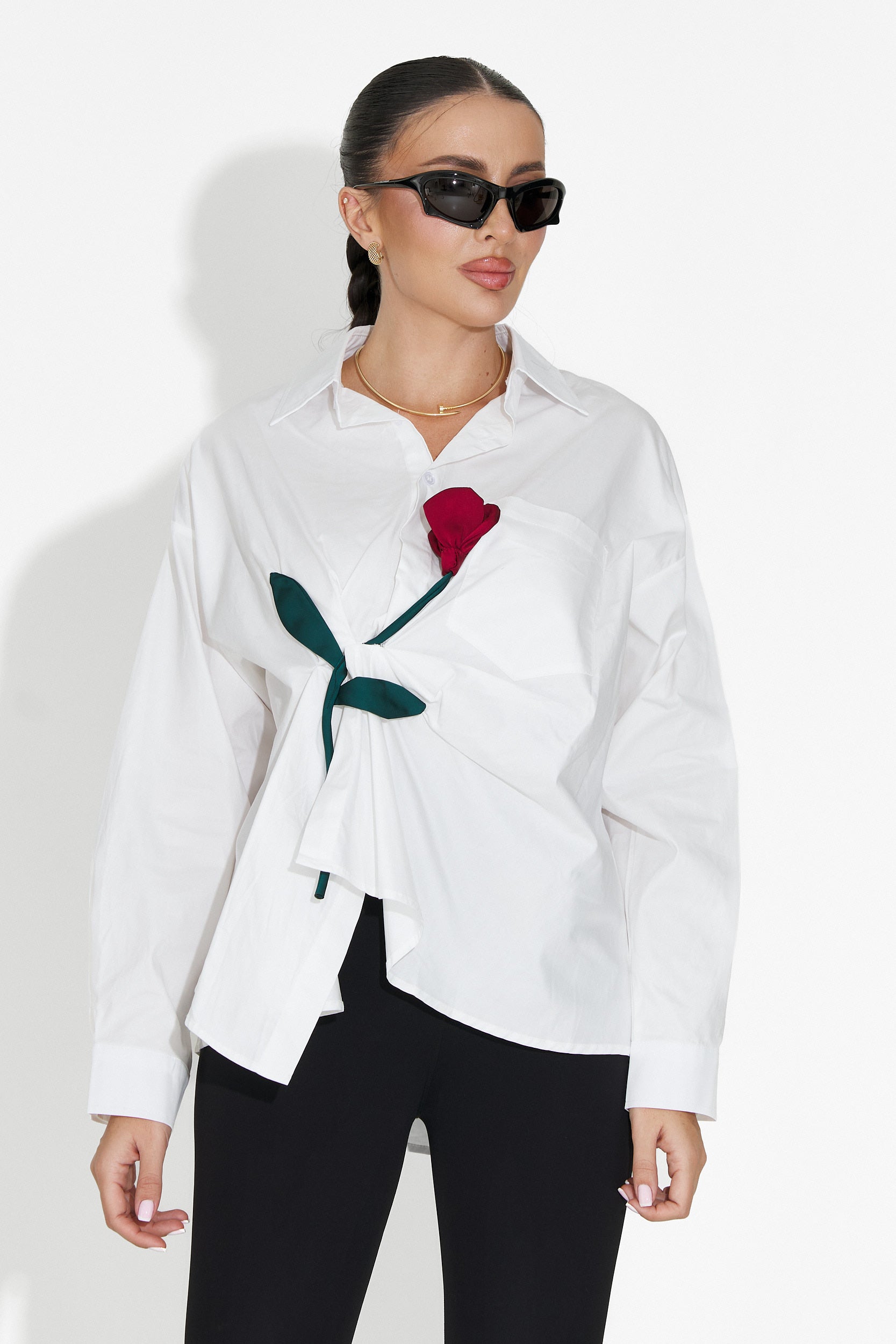 Elaris Bogas Női Fehér Hétköznapi Ing