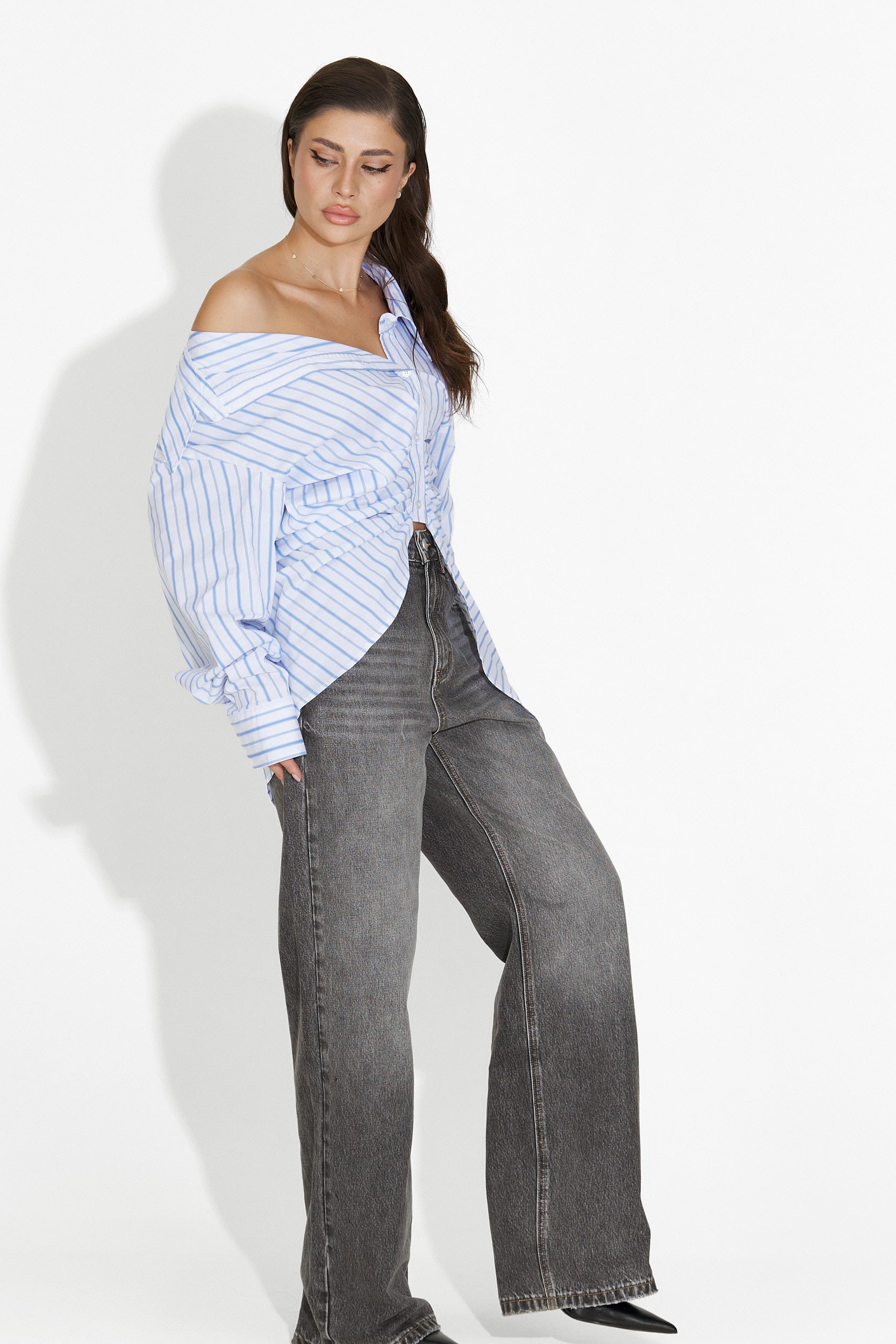 Voncile Bogas Hétköznapi Fehér Női Ing