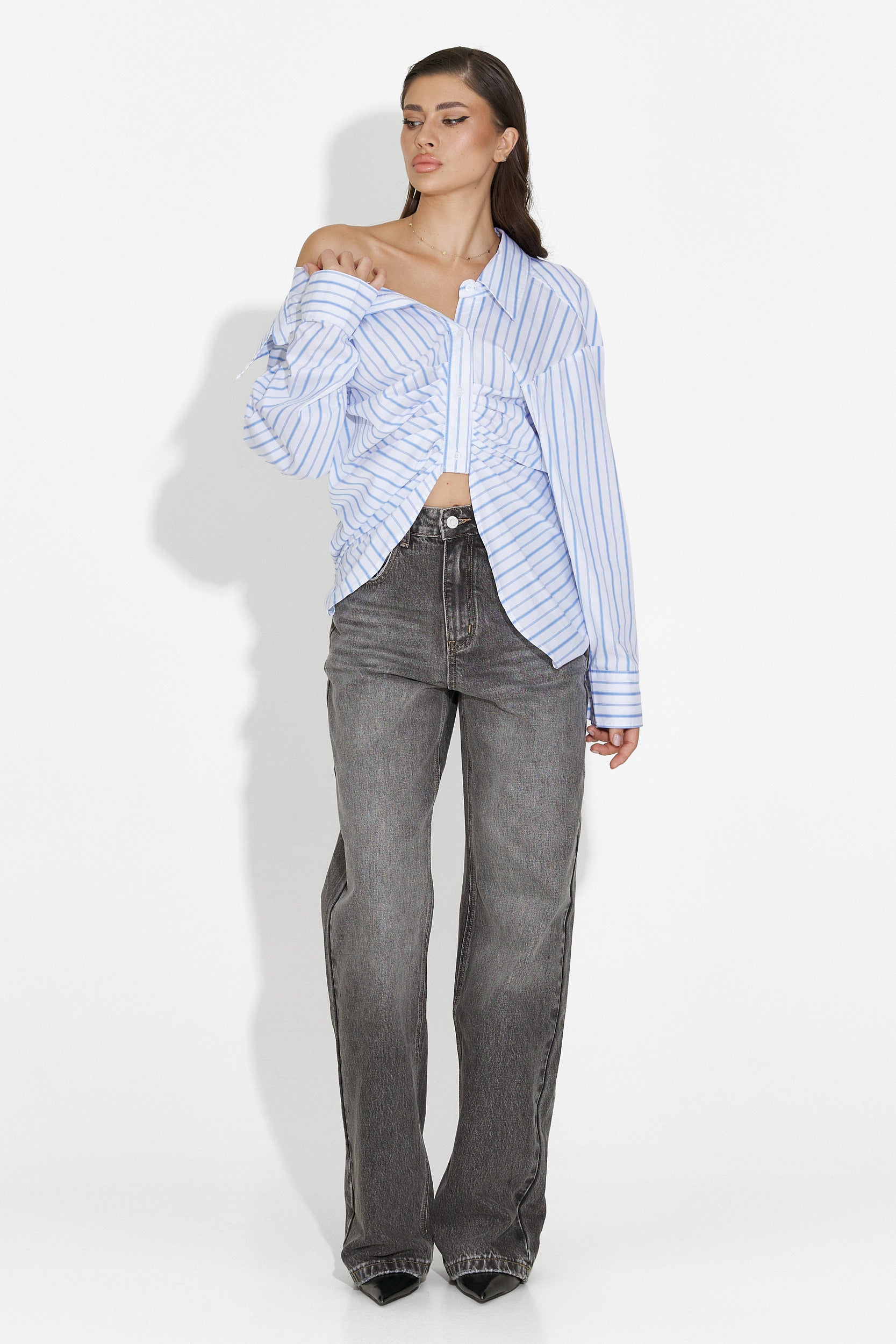 Voncile Bogas Hétköznapi Fehér Női Ing