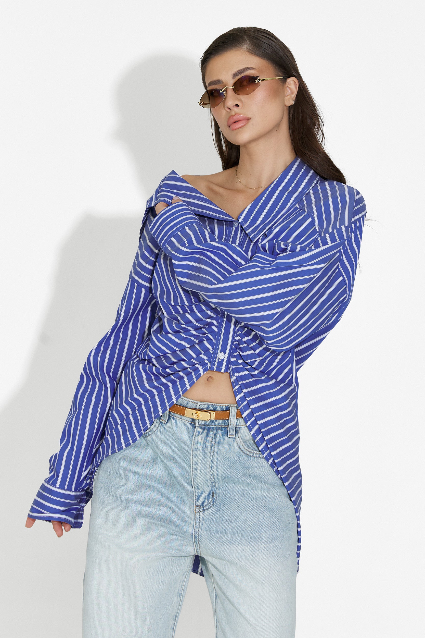 Voncile Bogas Kék Női Hétköznapi Ing