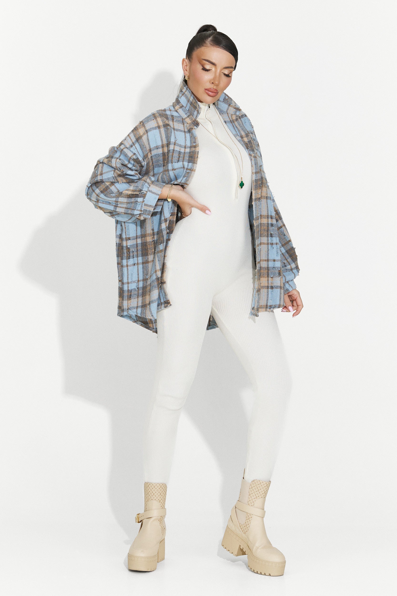 Női alkalmi kék ing Jasara Bogas