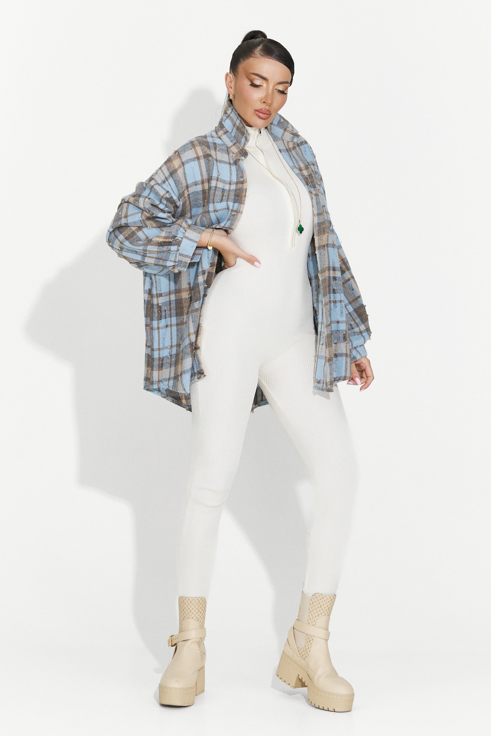 Női alkalmi kék ing Jasara Bogas