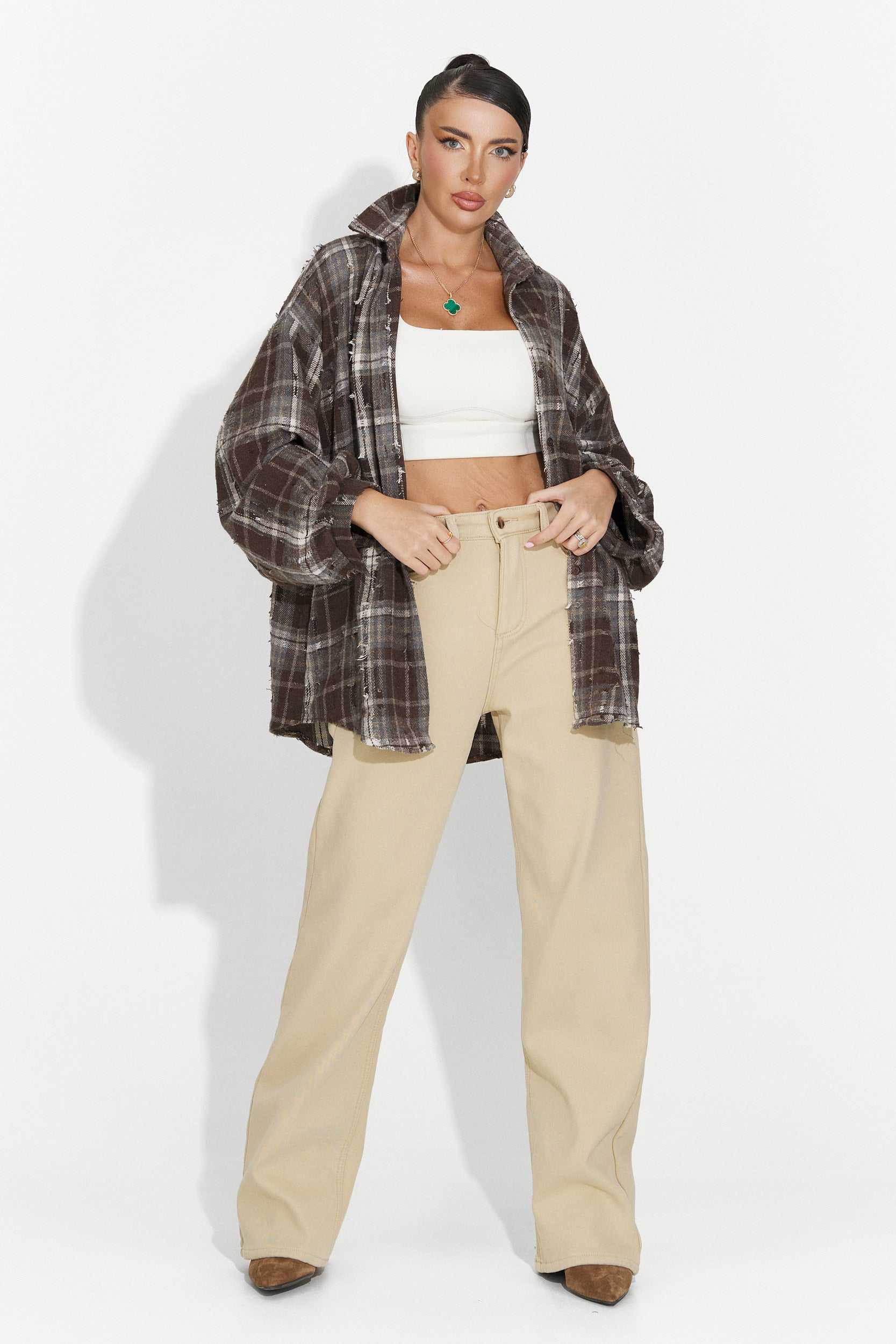 Női alkalmi barna ing Jasara Bogas