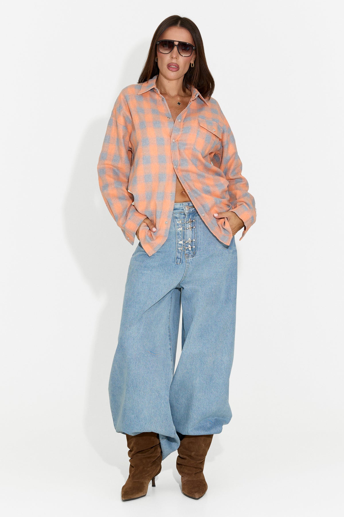 Női hétköznapi narancssárga ing Importas Bogas
