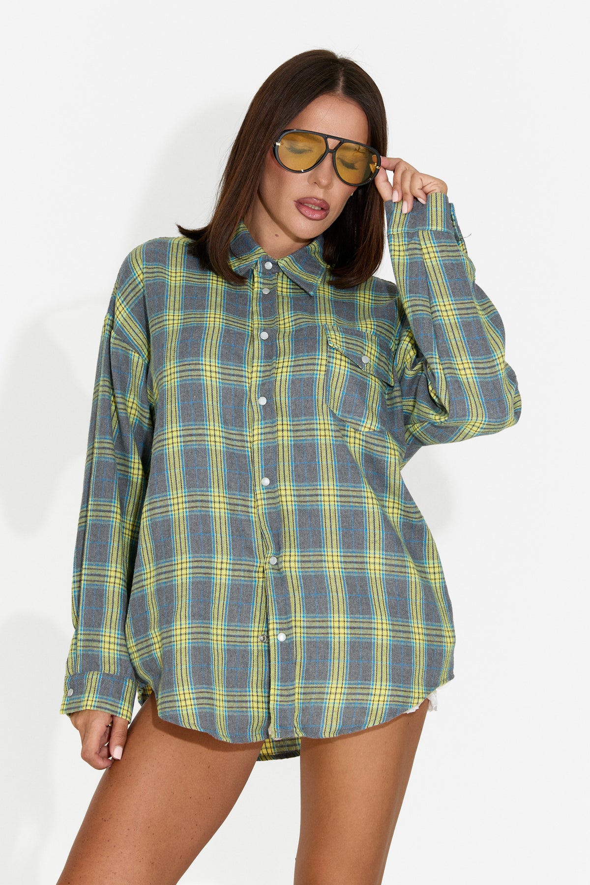 Camasa dama casual verde Importas Bogas
