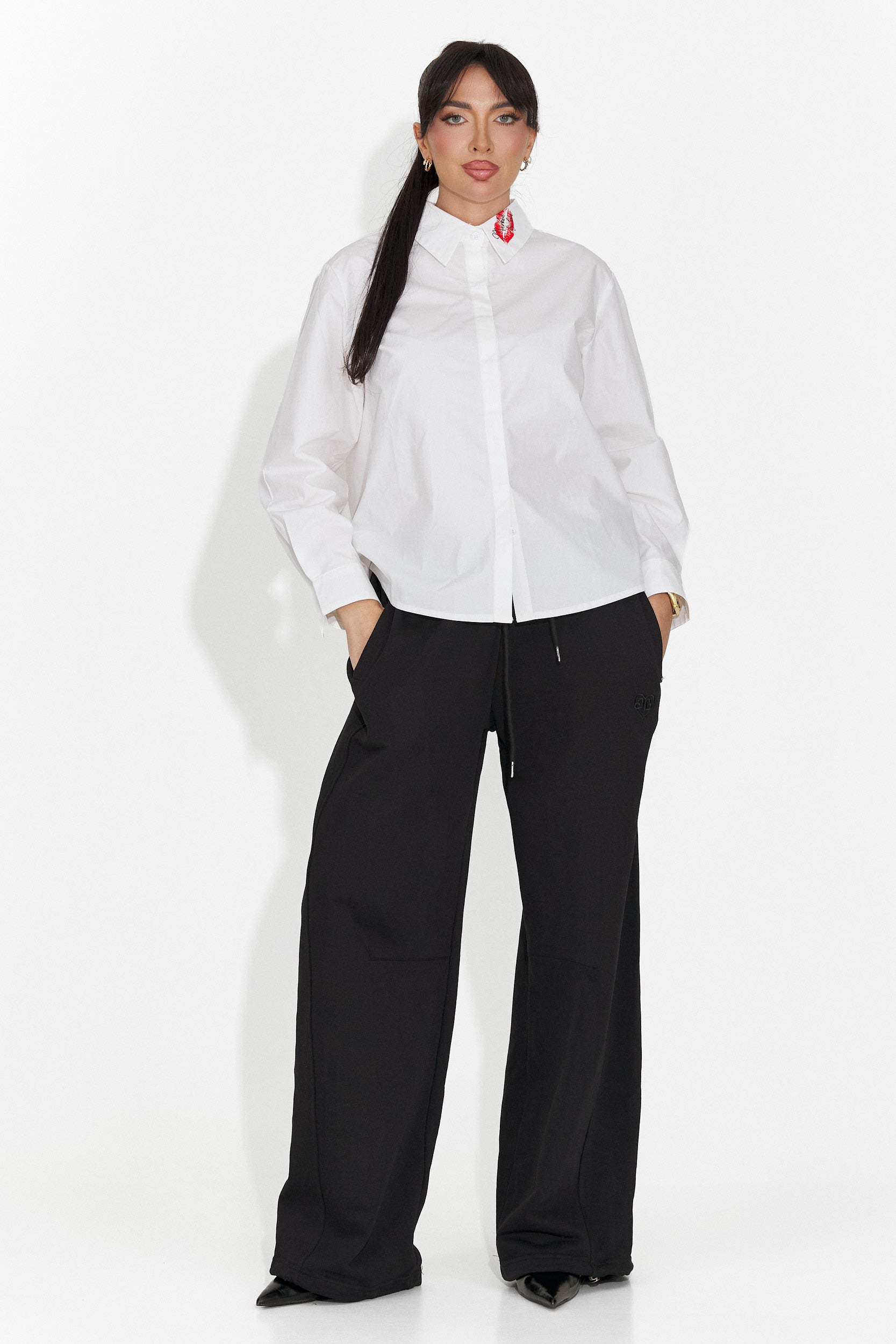 Elegáns fehér női ing Sienara Bogas