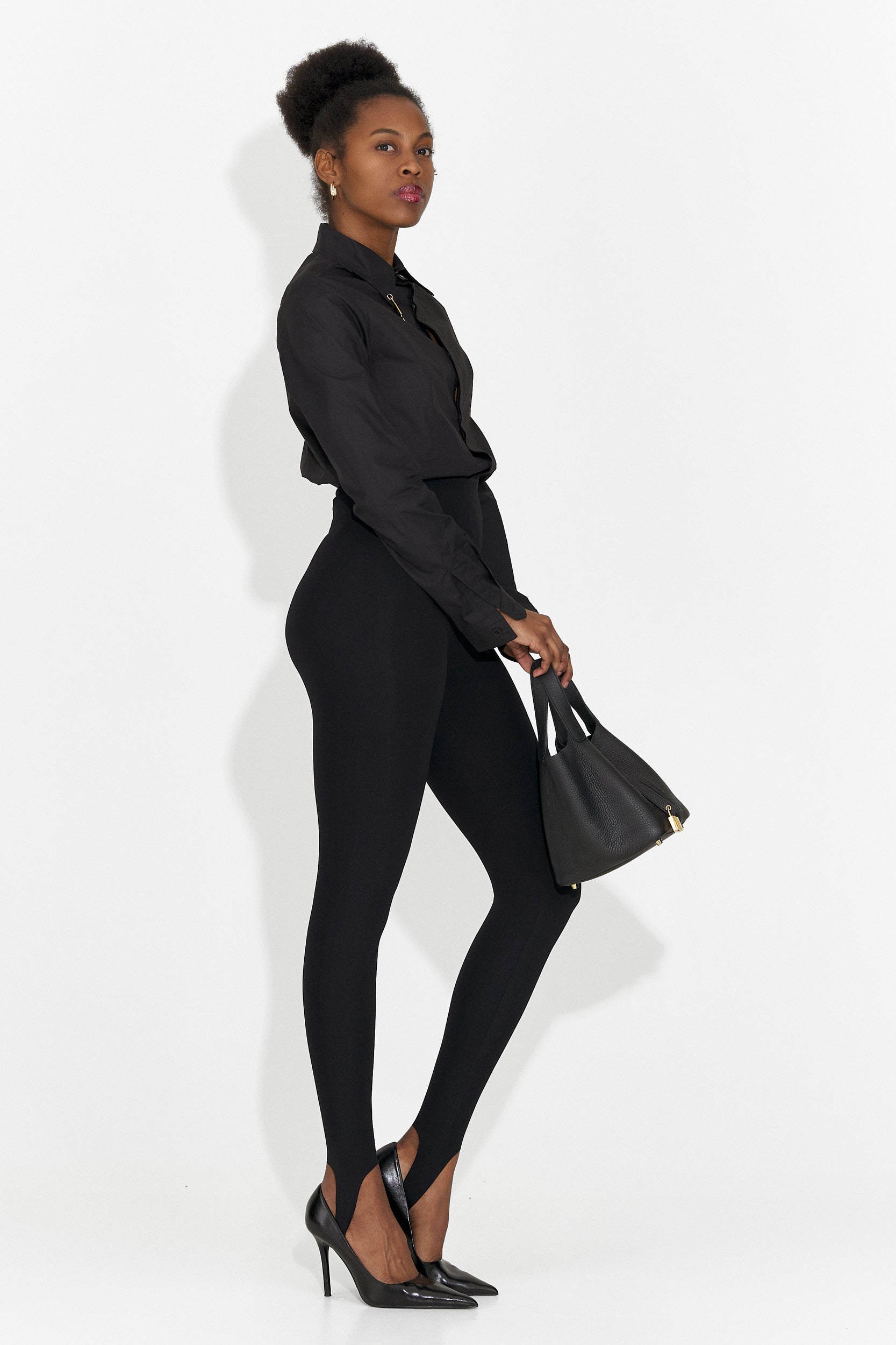 Elegáns fekete női ing Jetie Bogas