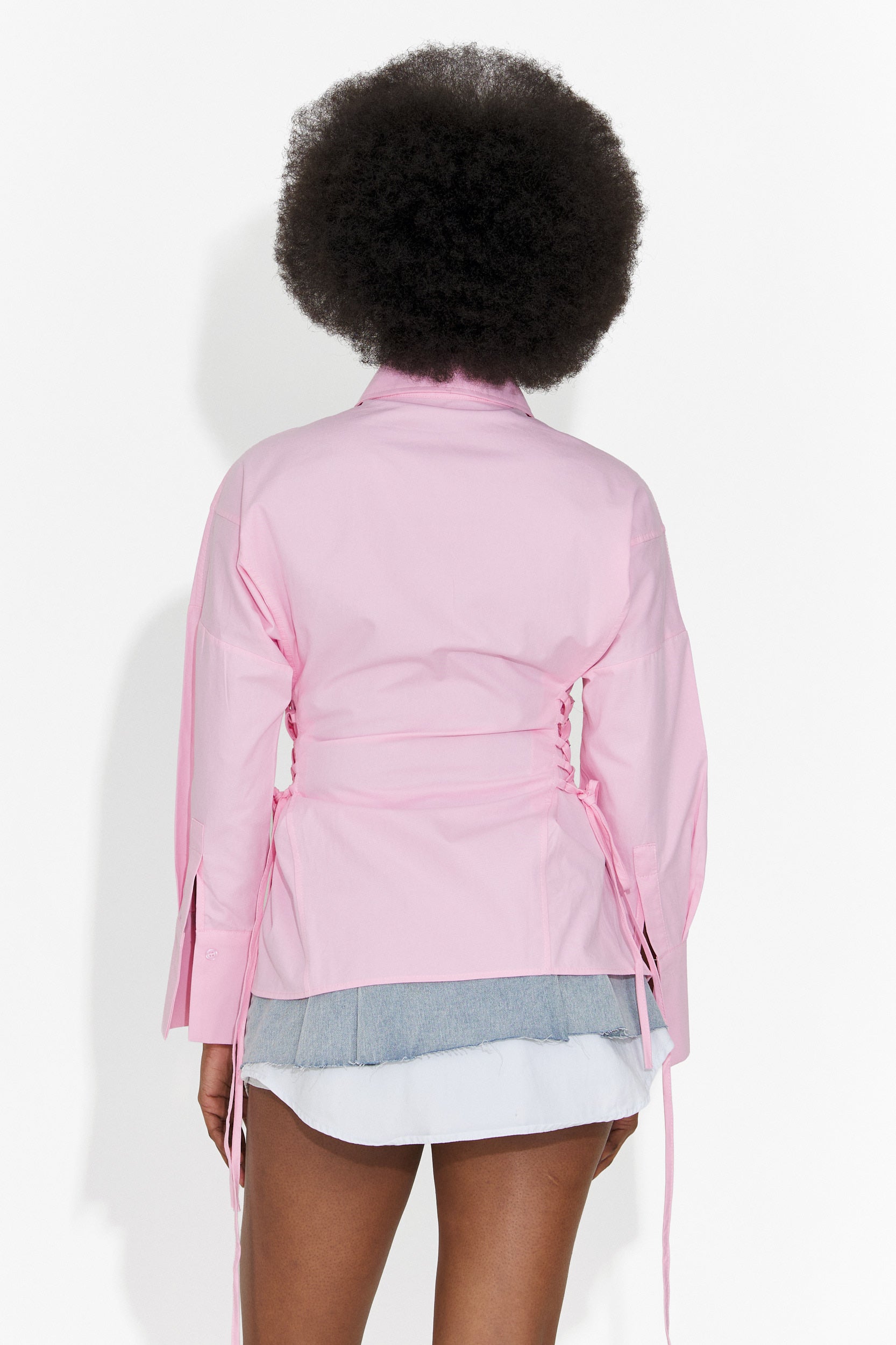 Elegáns női rózsaszín ing Sivelia Bogas