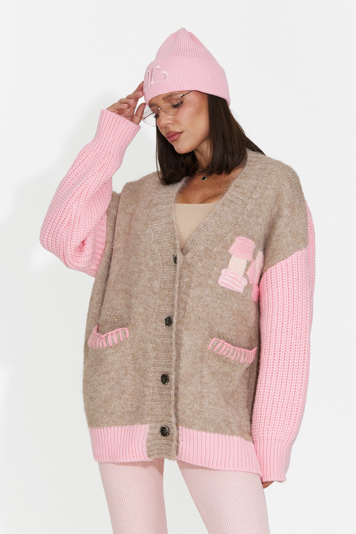 Cardigan casual roz Lylyra Bogas
