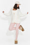 Colanti casual roz Travinoria Bogas