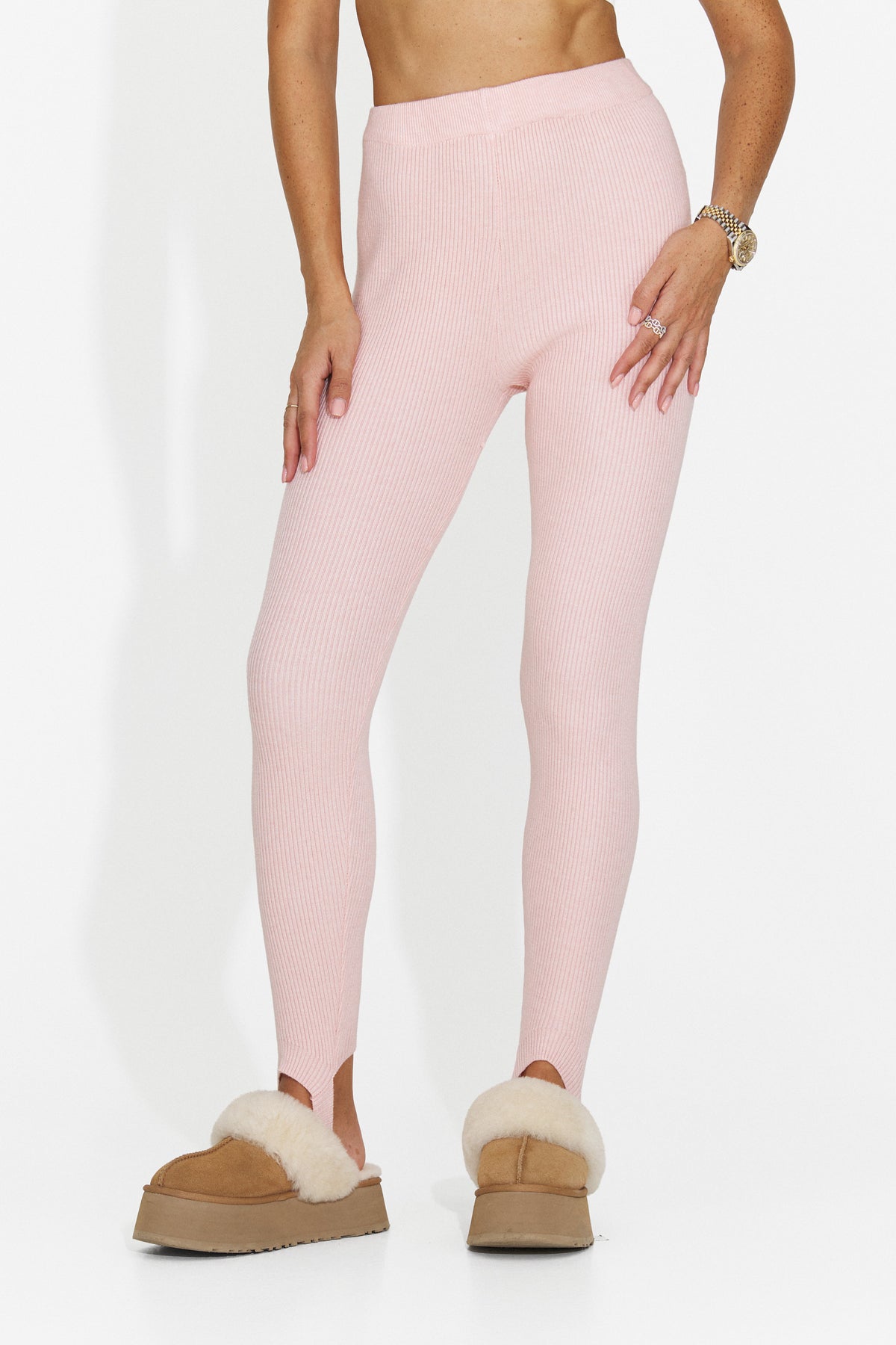 Colanti casual roz Travinoria Bogas