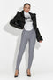 Aurisel Bogas Hétköznapi Szürke Női Leggings