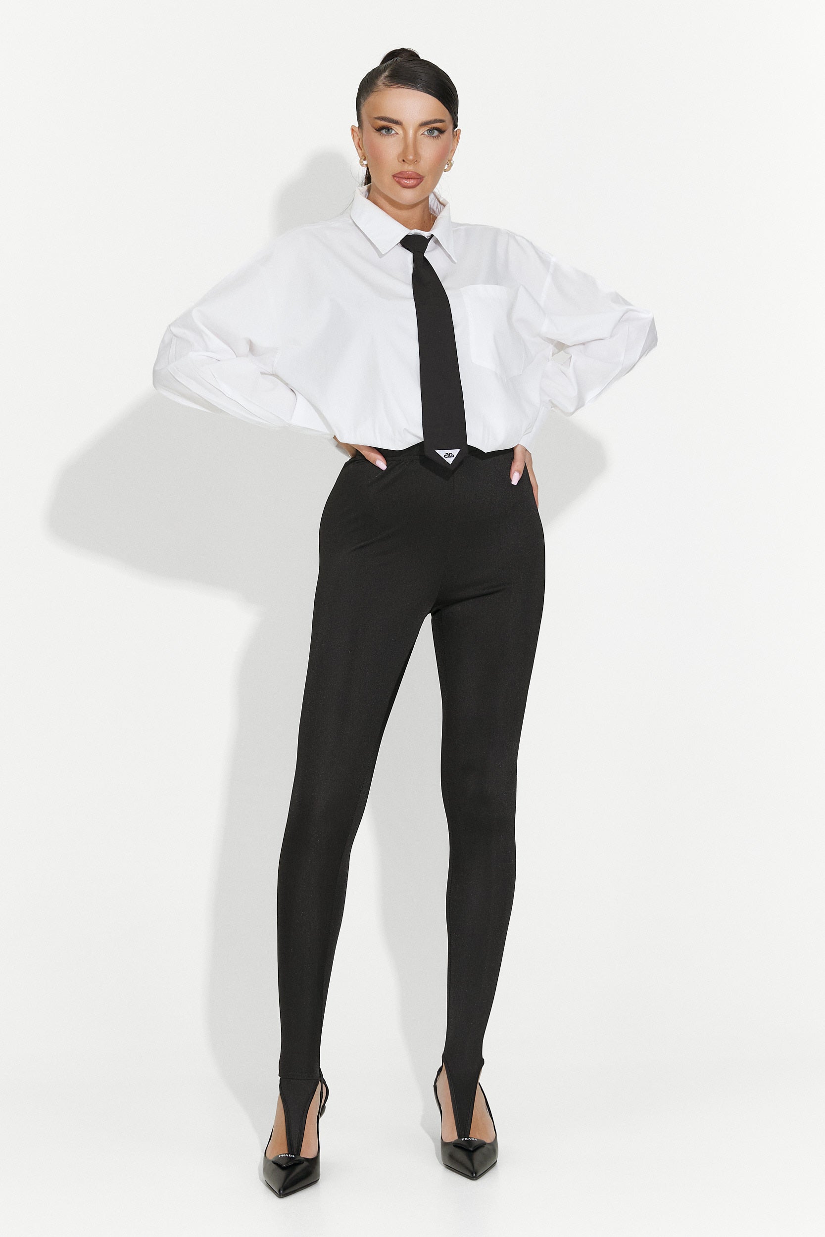 Ludica Bogas Alkalmi Fekete Női Leggings