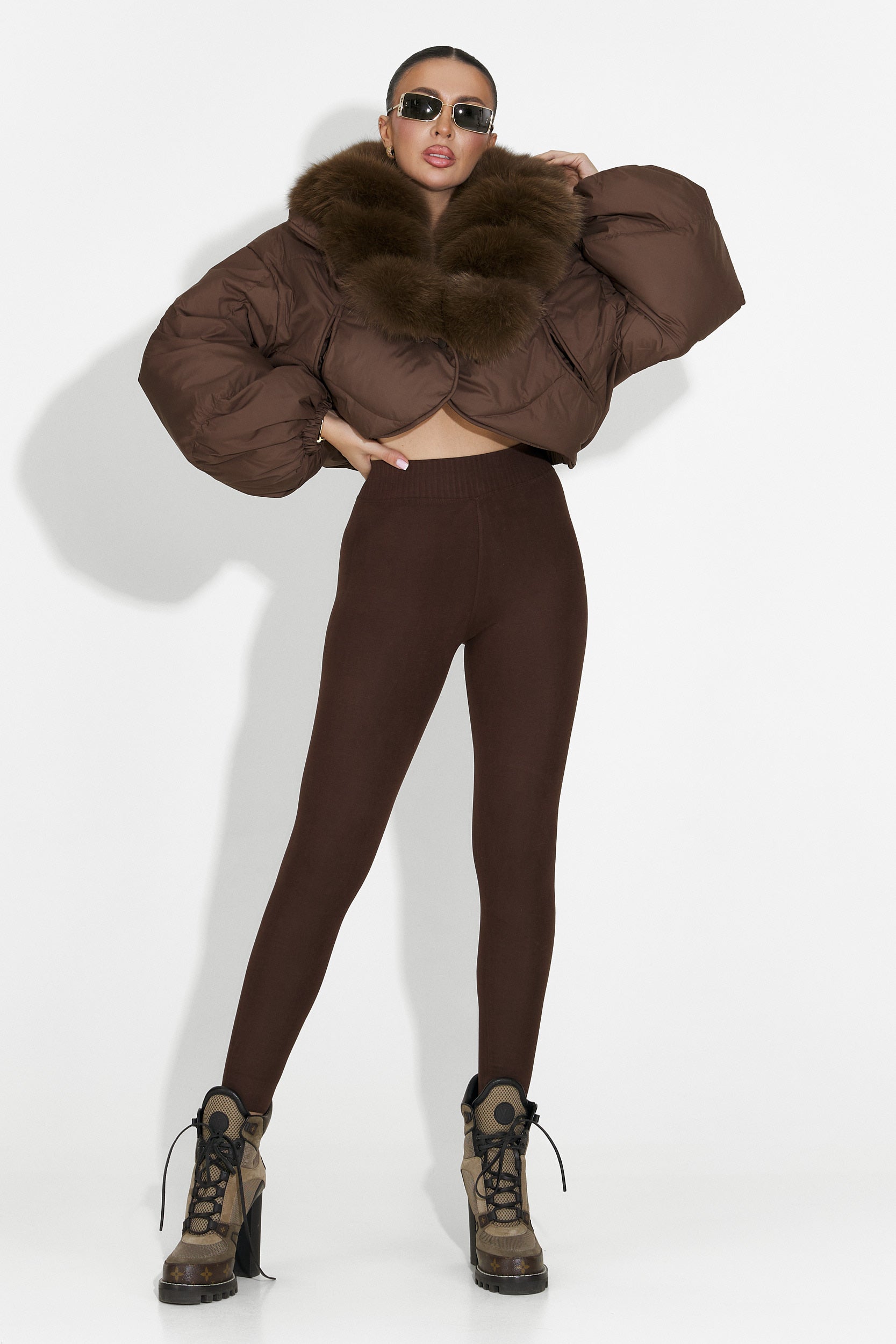 Otalira Bogas Brown Comfortlux Női Leggings