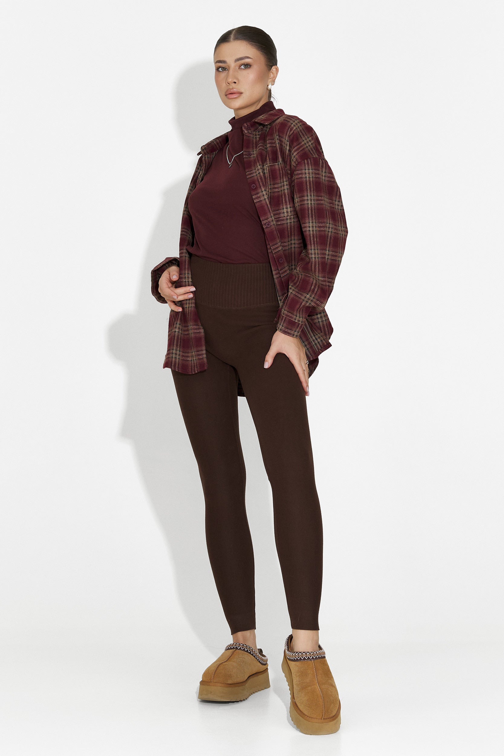 Michelina Bogas Barna Meleg Kompressziós Harisnyák