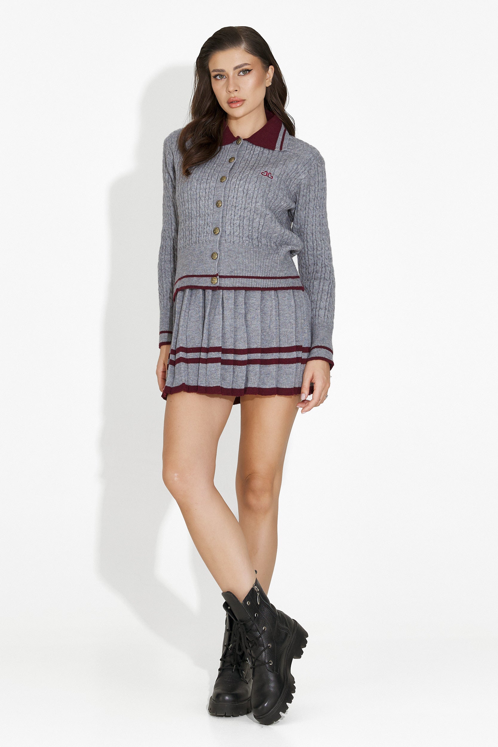 Kendia Bogas Szürke Szoknyás Öltöny