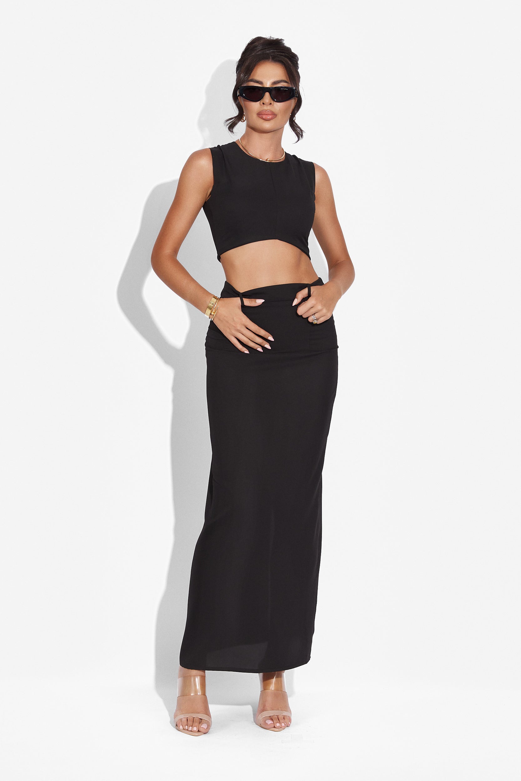 Komplett Arganda Bogas fekete szoknya