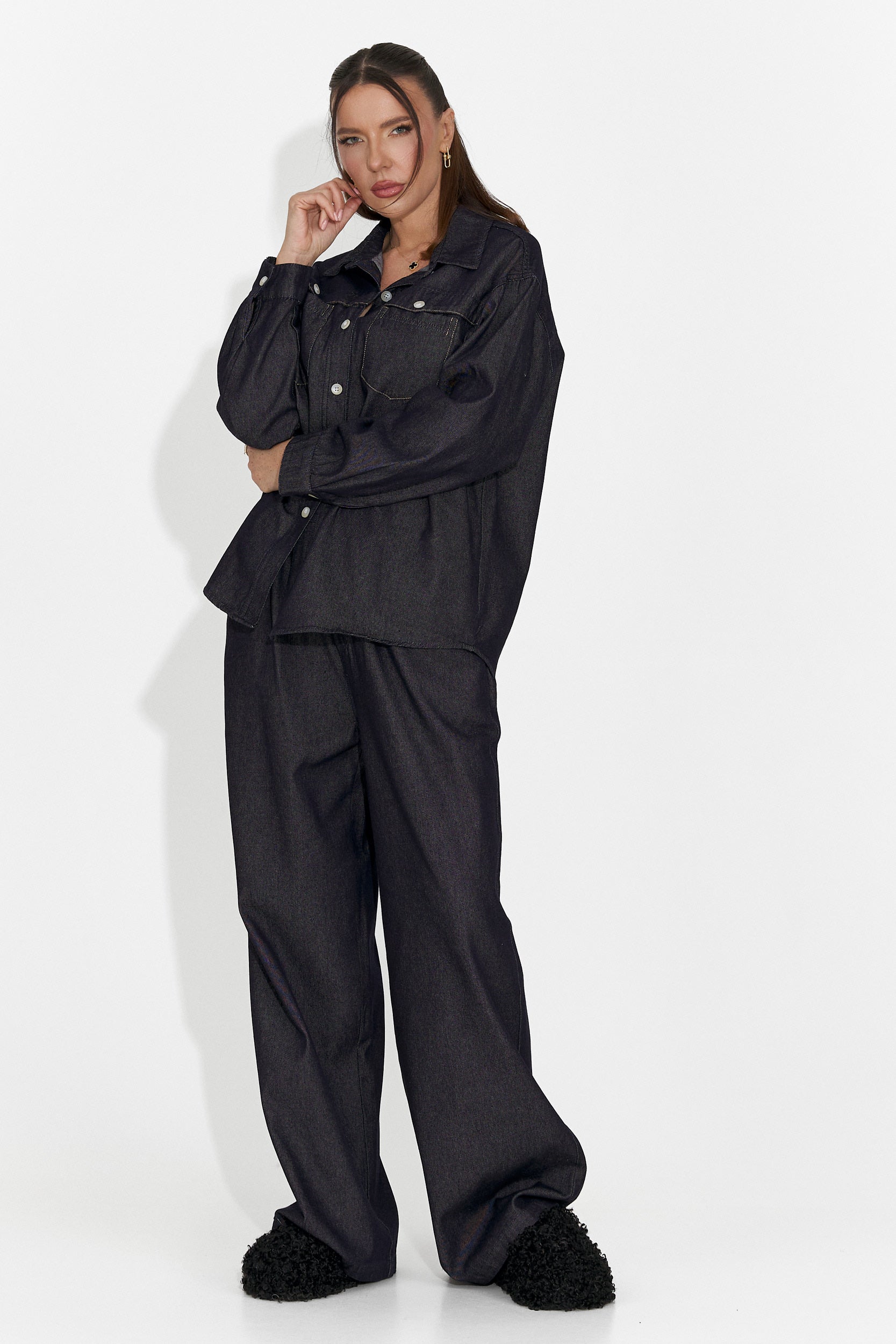 Női alkalmi sötétkék szett Berieda Bogas