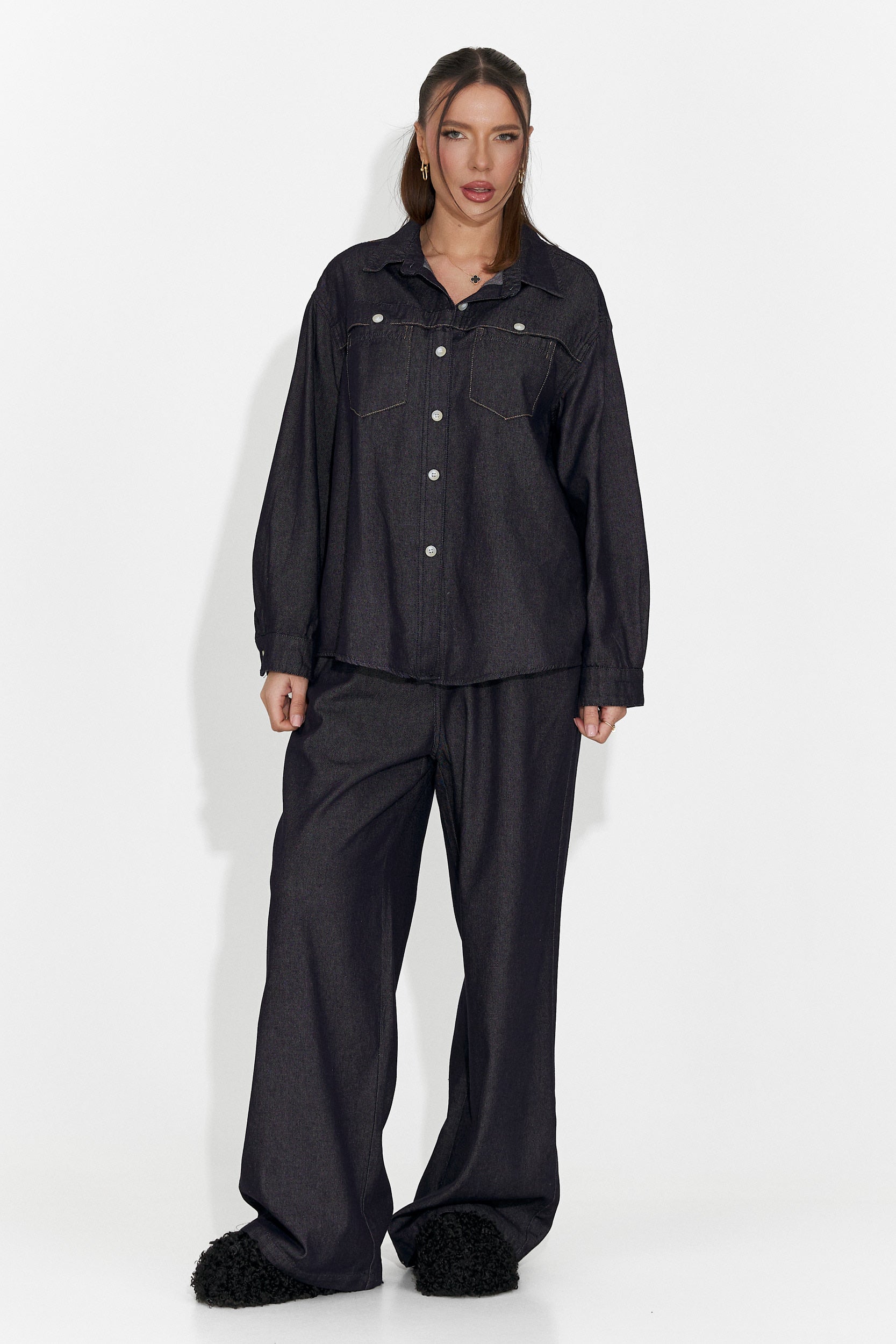 Női alkalmi sötétkék szett Berieda Bogas