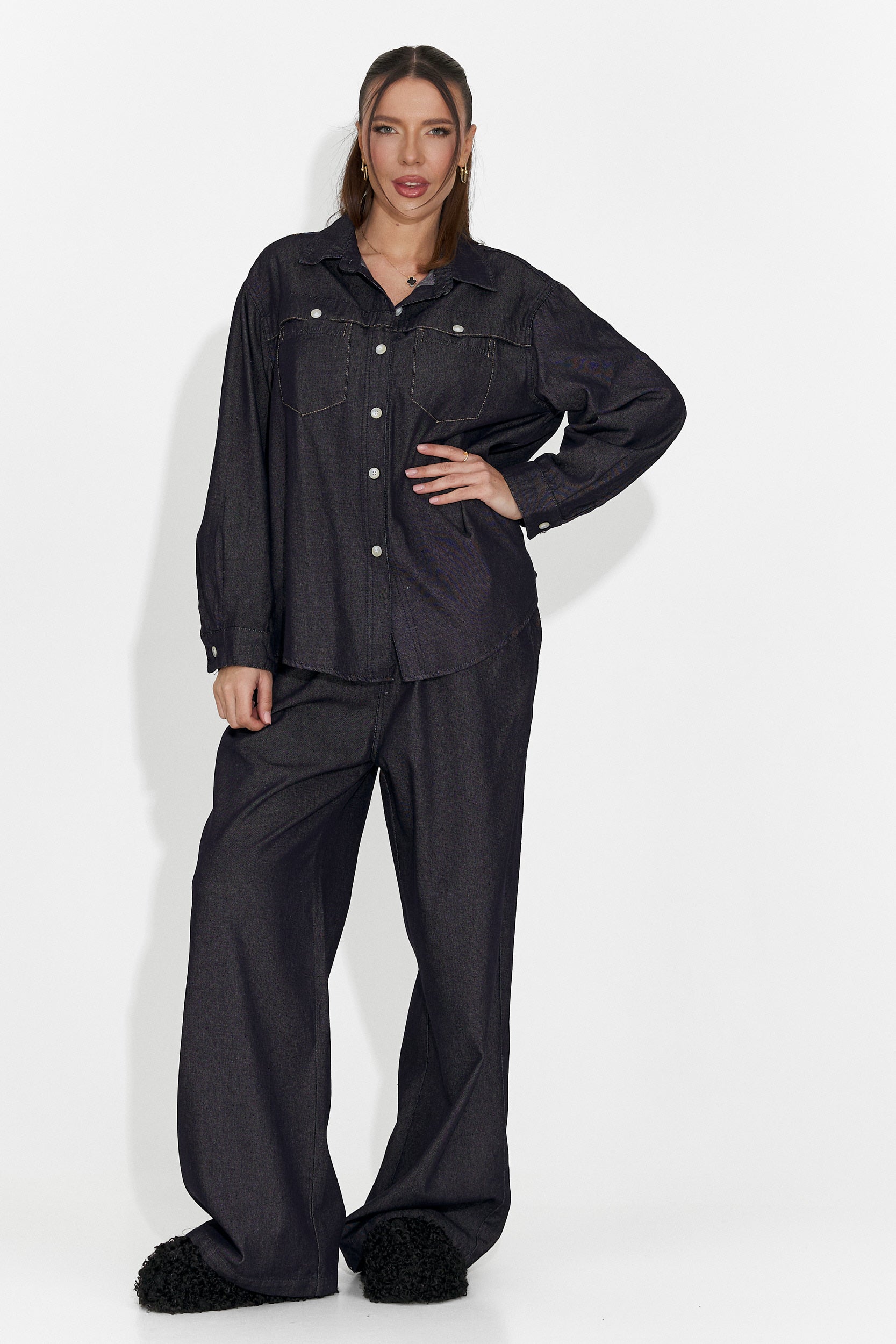 Női alkalmi sötétkék szett Berieda Bogas