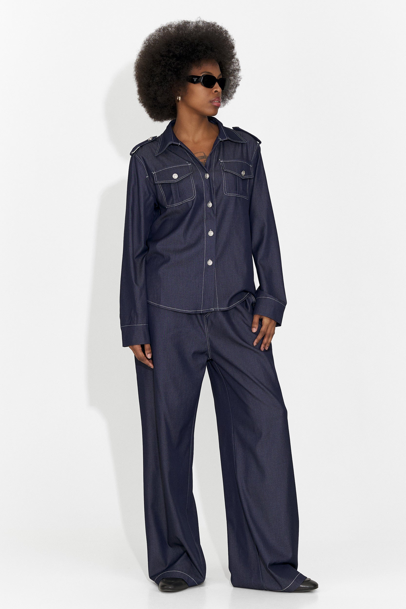 Vertija Bogas Tengerészkék Alkalmi Női Öltöny