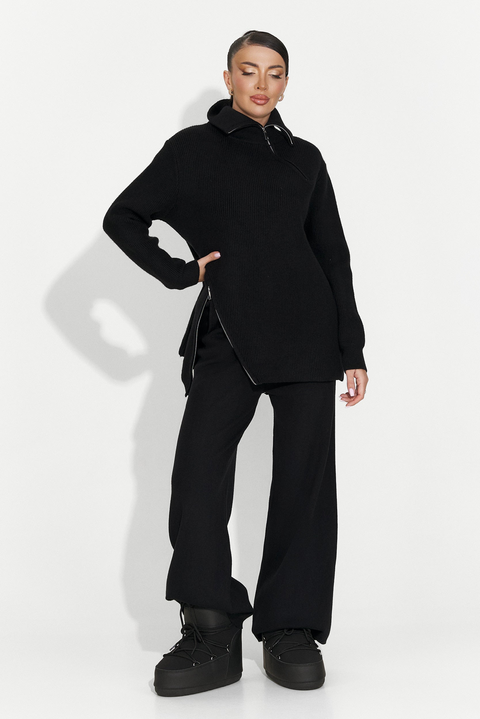 Női alkalmi fekete szett Arliena Bogas