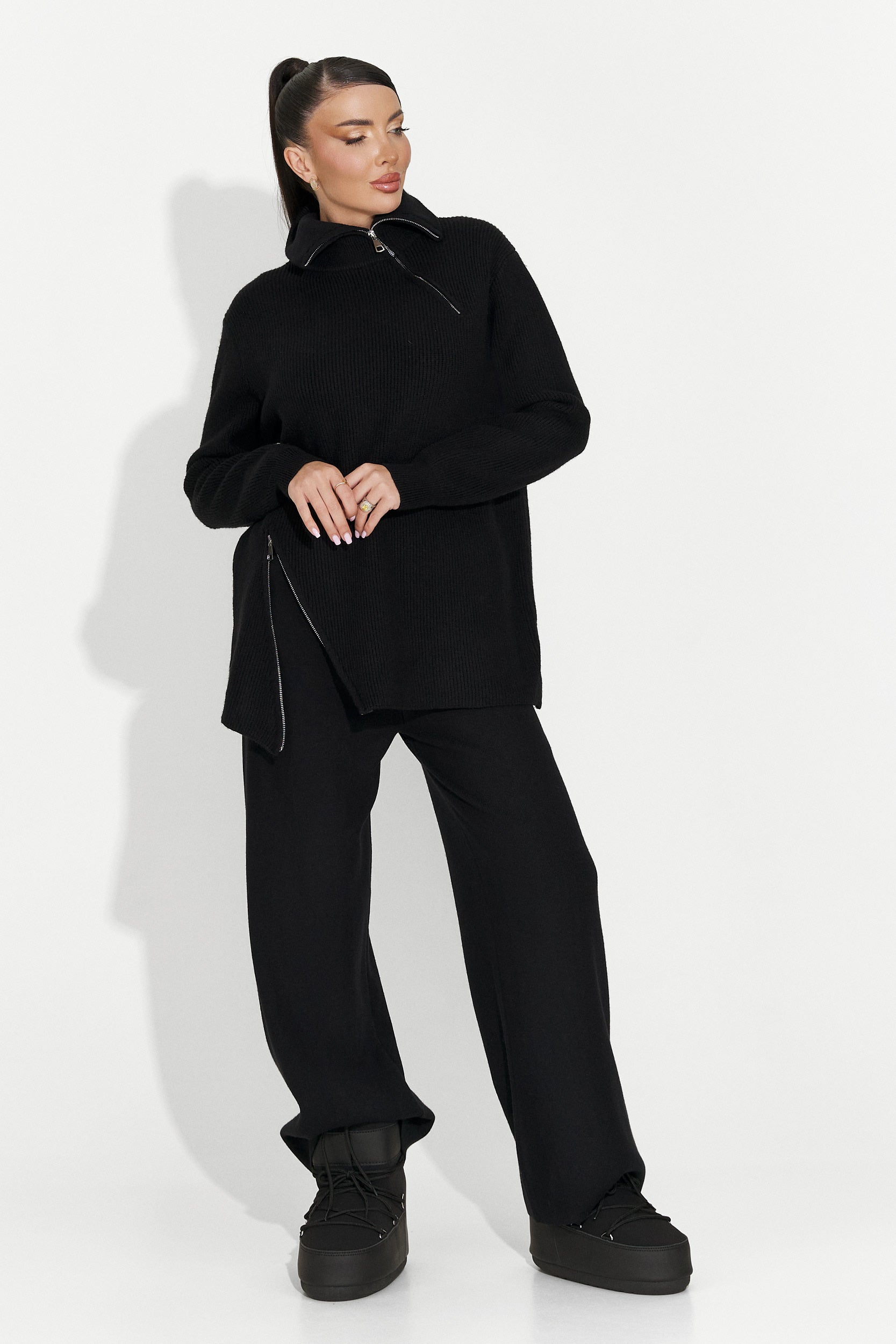 Női alkalmi fekete szett Arliena Bogas