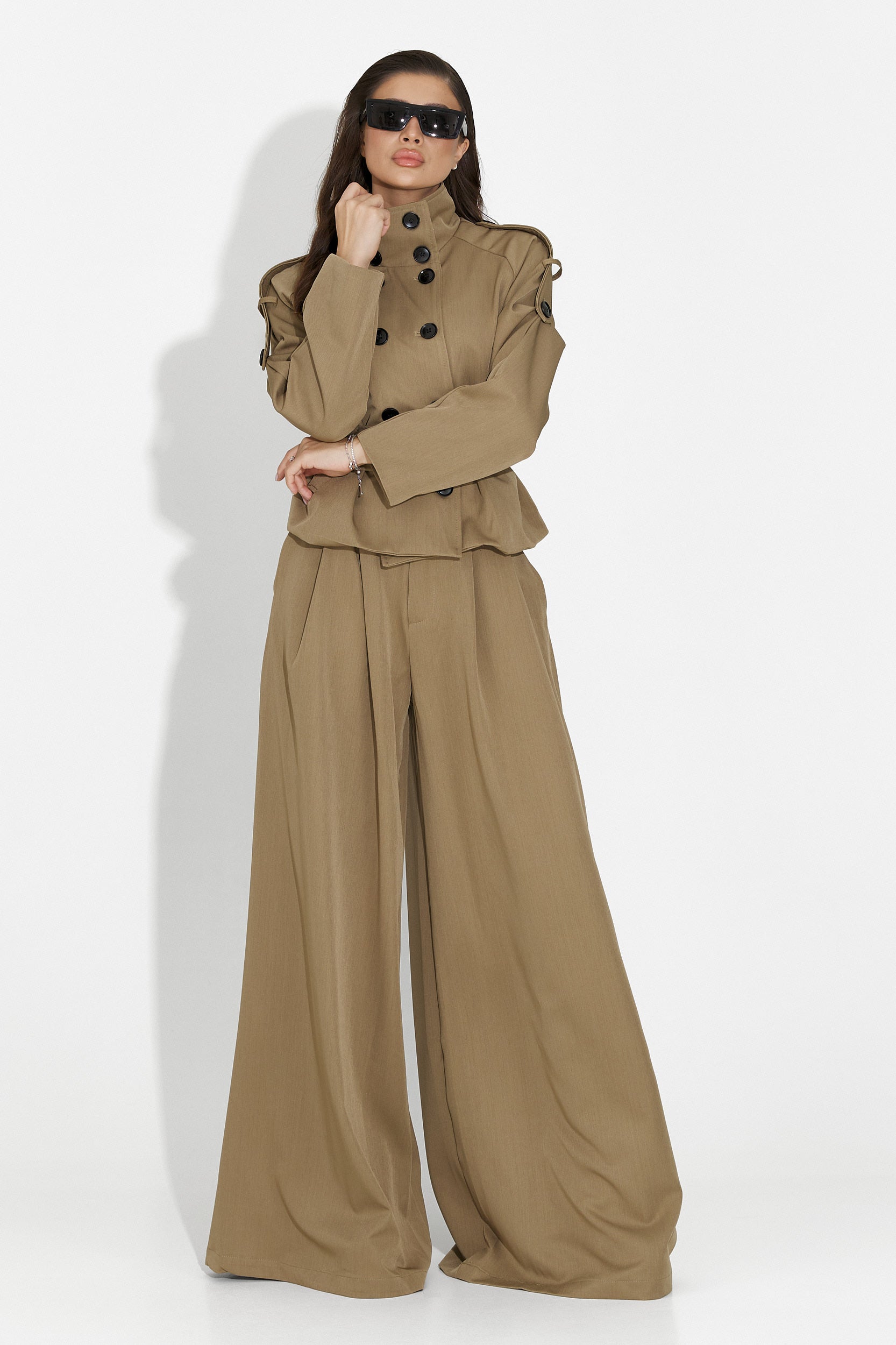 Belora Bogas Elegáns Barna Női Öltöny