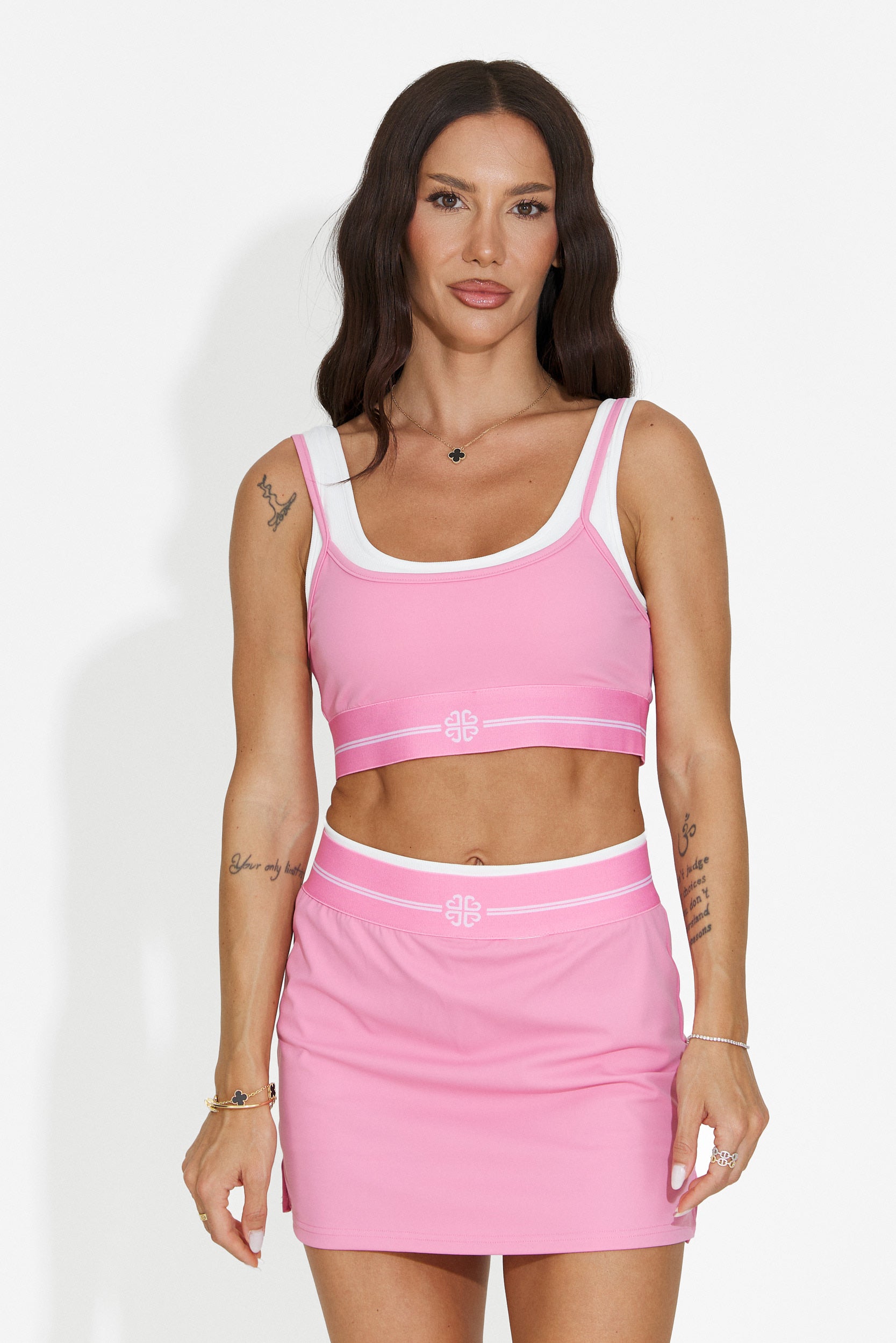 Női rózsaszín fitness szett Seliena Bogas
