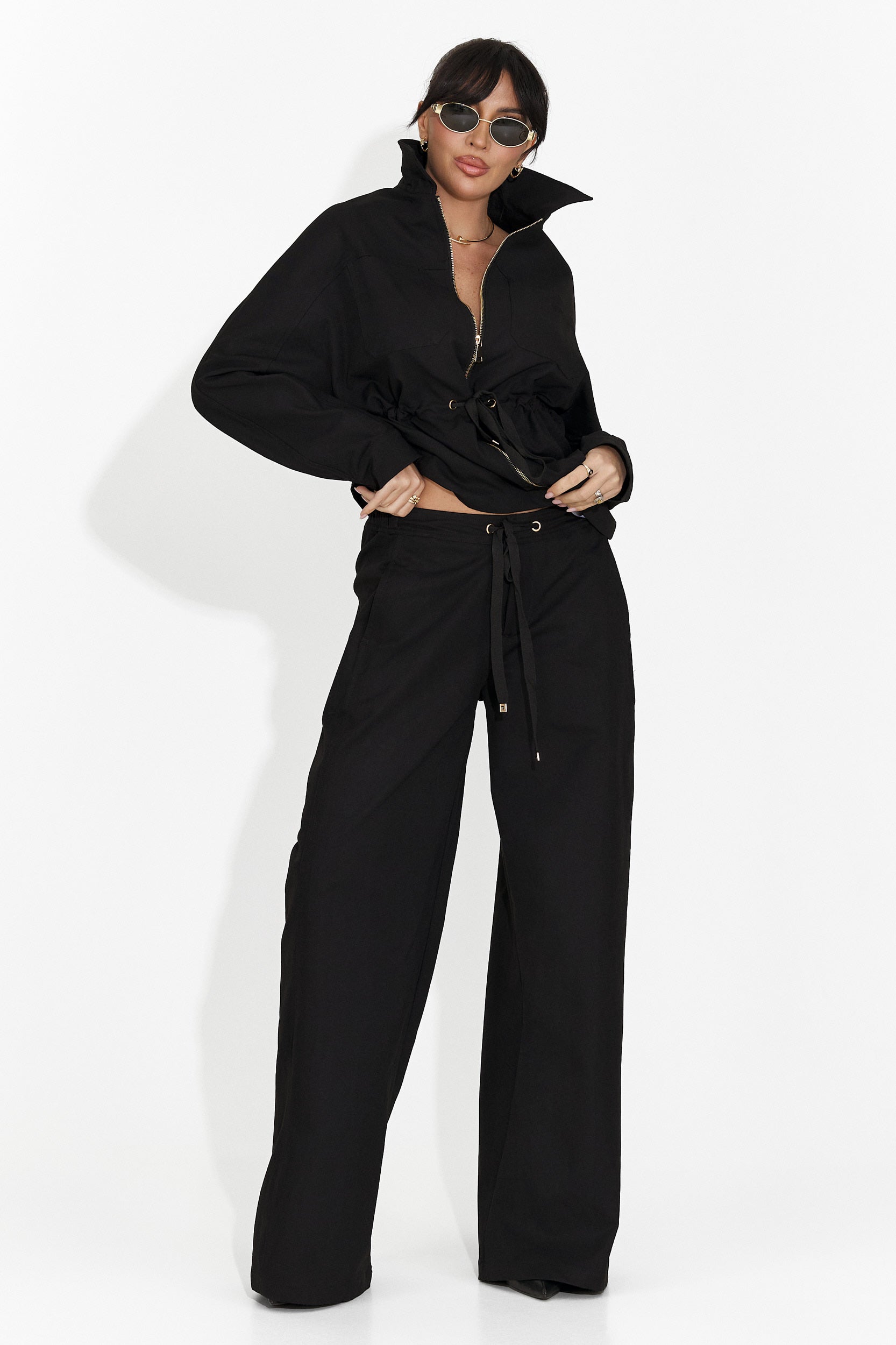 Elegáns fekete Elenya Bogas női öltöny