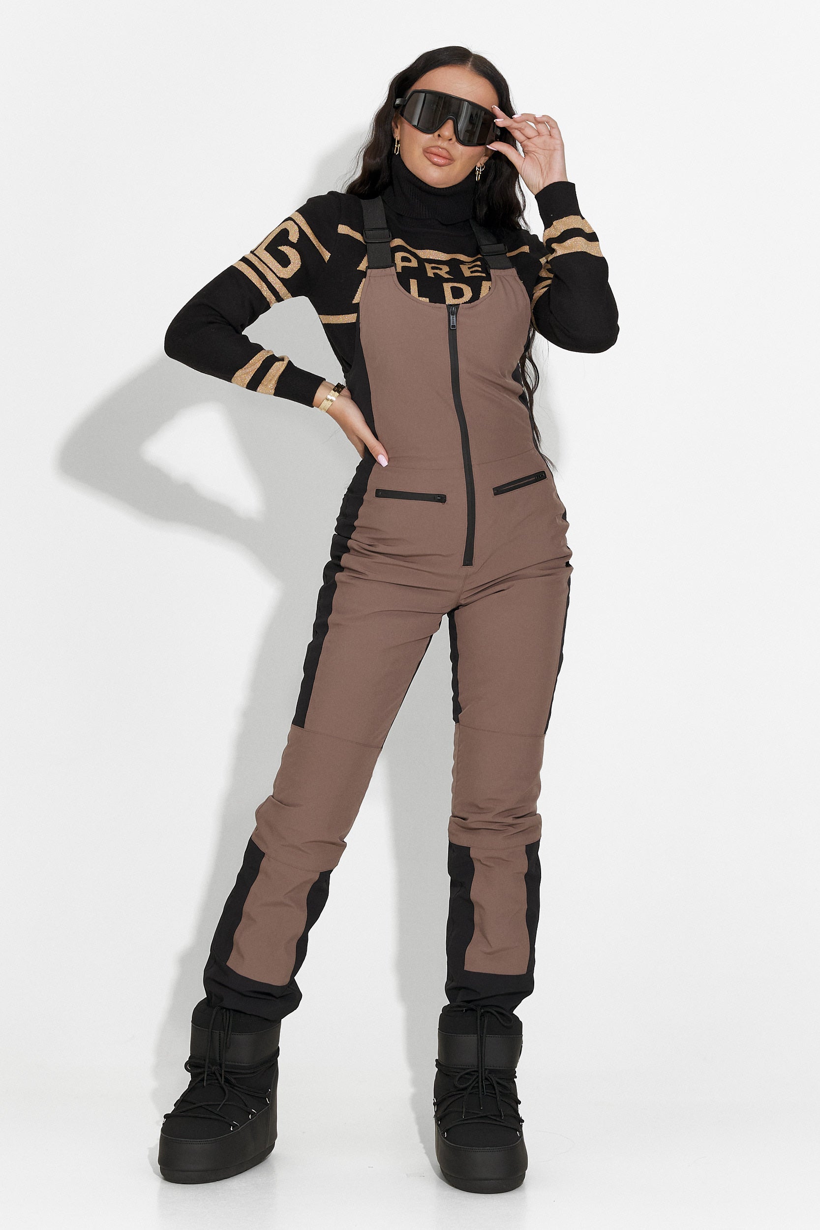 Barna, hétköznapi síruha Camelay Bogas