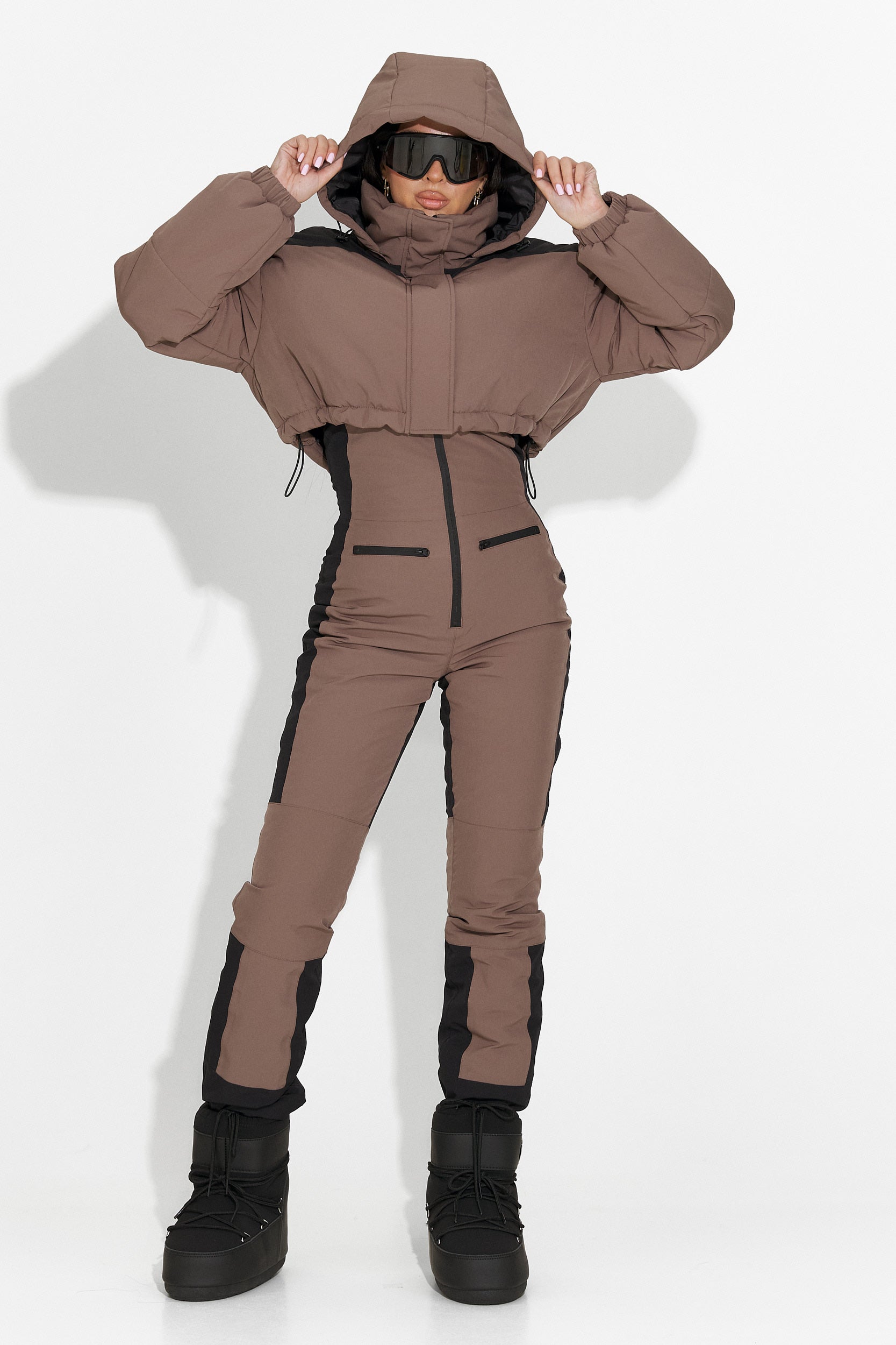 Barna, hétköznapi síruha Camelay Bogas