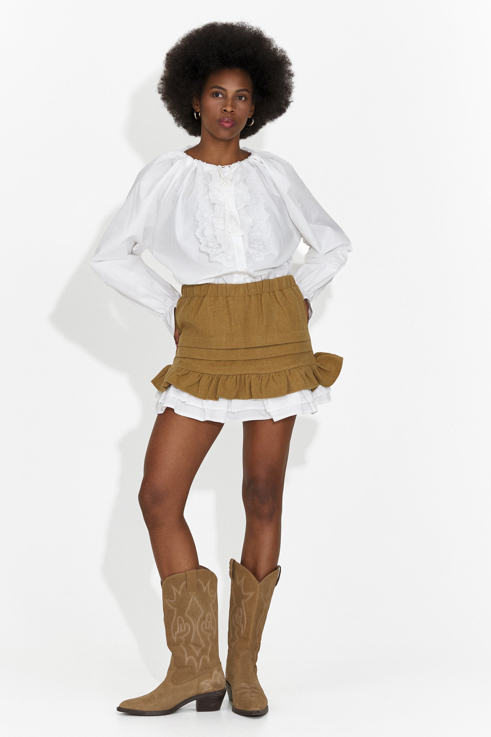 Helenia Bogas Női Barna Hétköznapi Szoknya