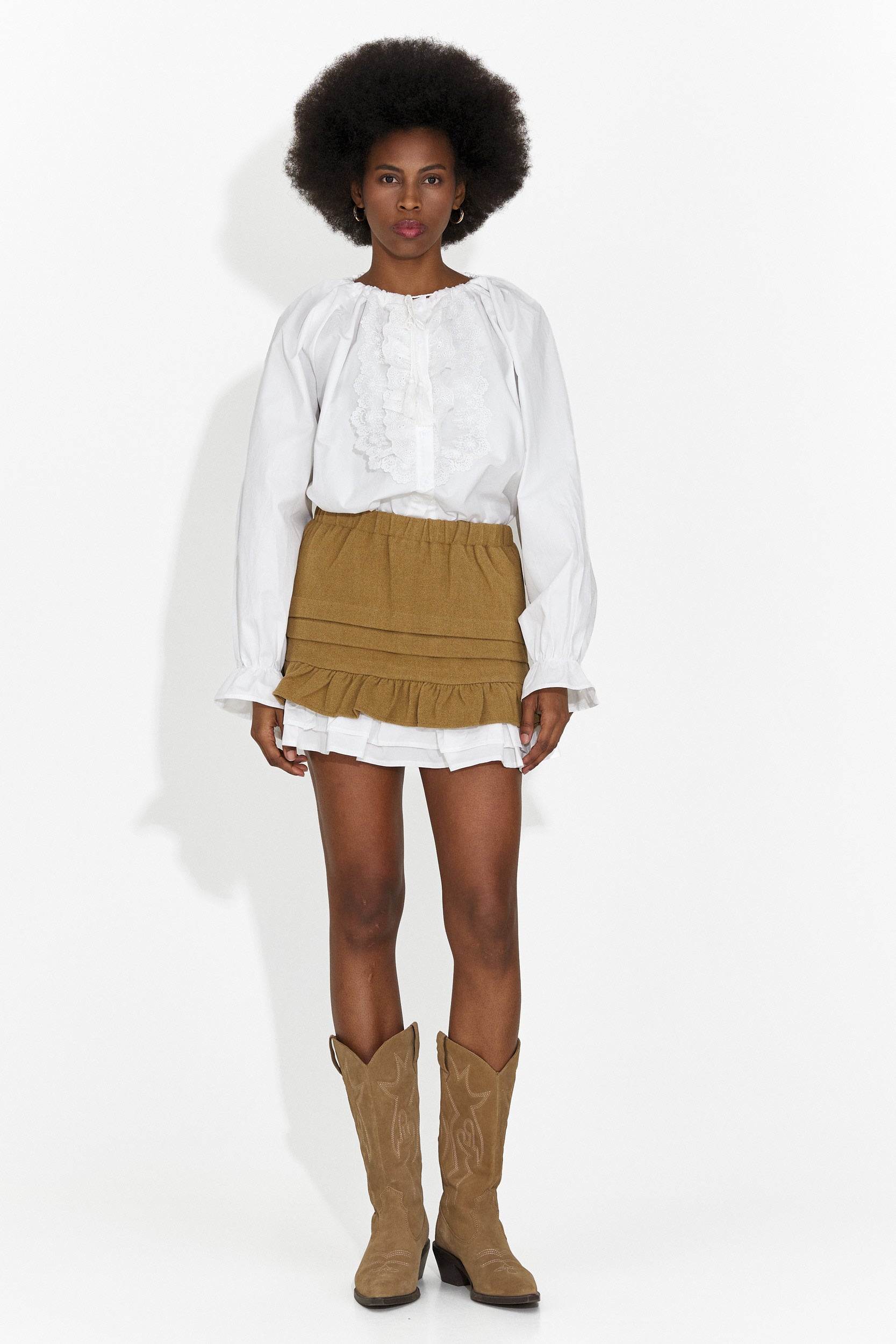 Helenia Bogas Női Barna Hétköznapi Szoknya