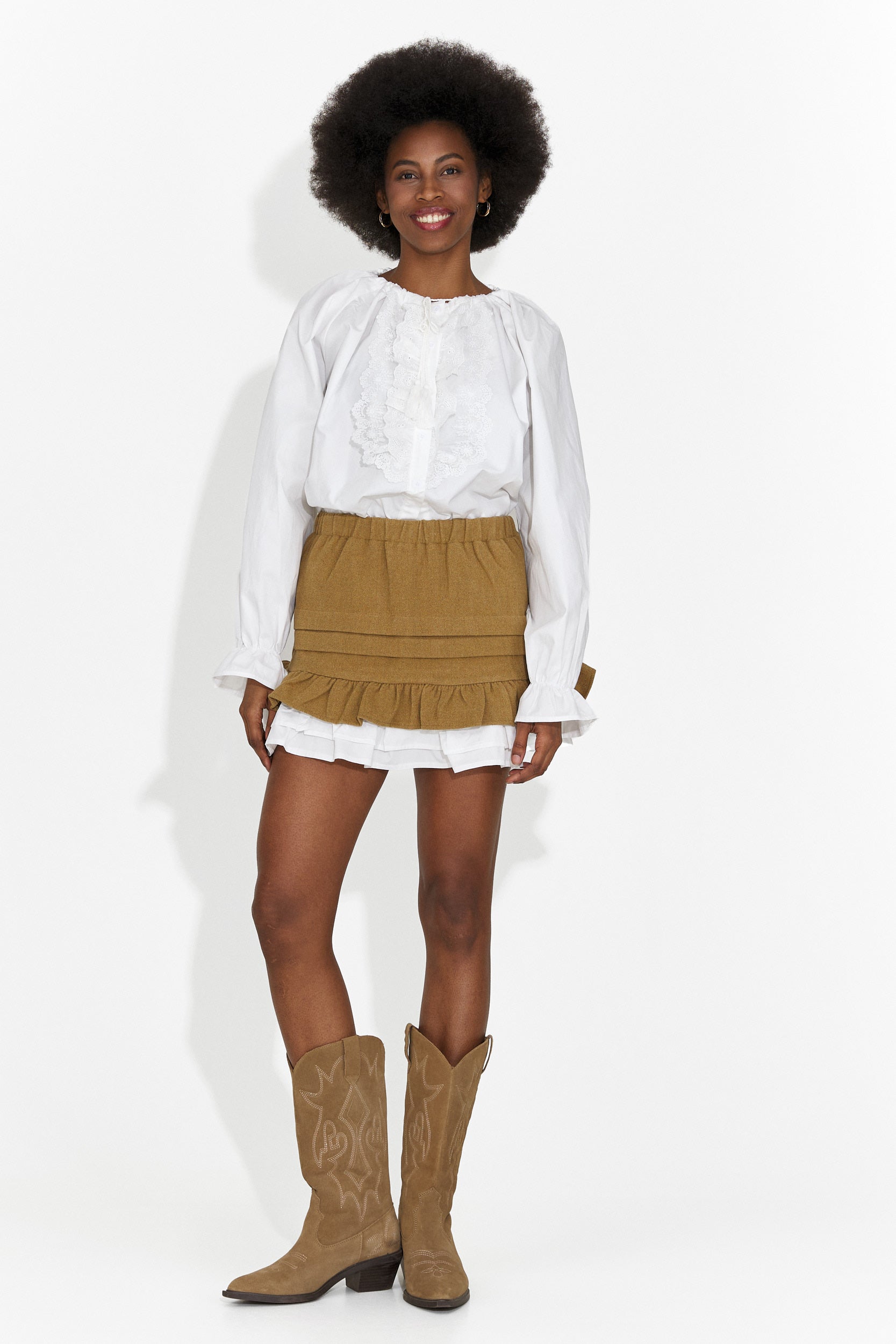 Helenia Bogas Női Barna Hétköznapi Szoknya