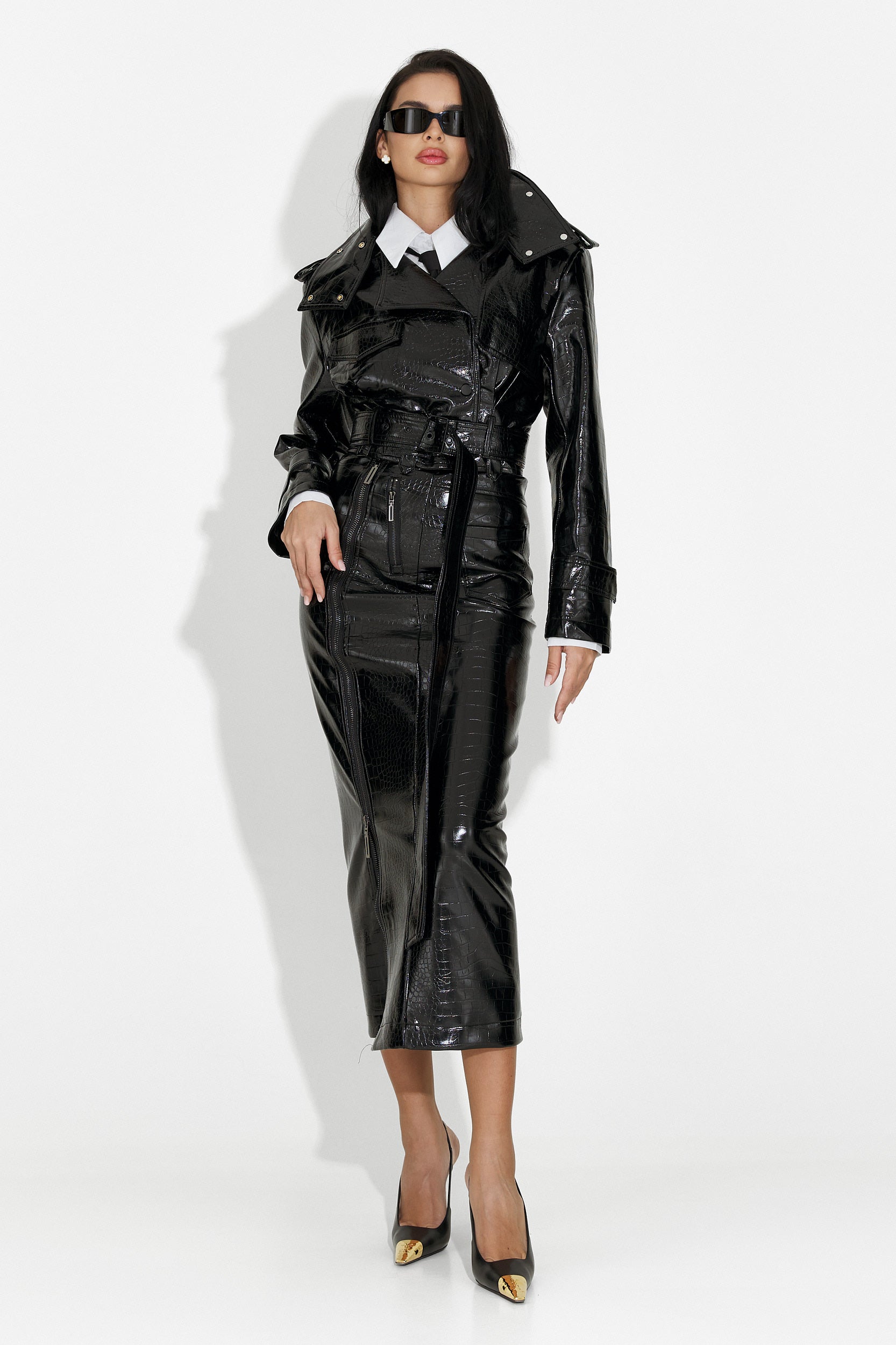 Nubira Bogas Elegáns Fekete Női Szoknya