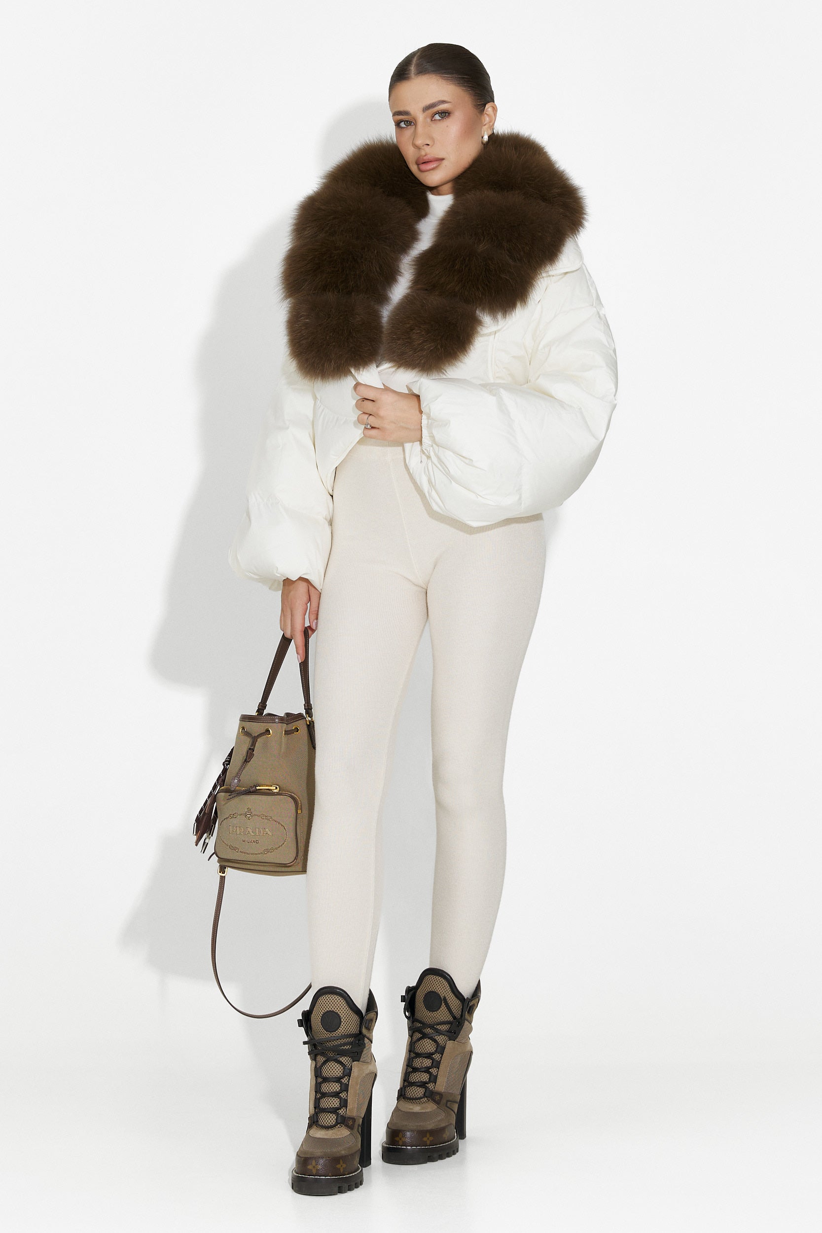 Selvoria Bogas bézs női dzseki