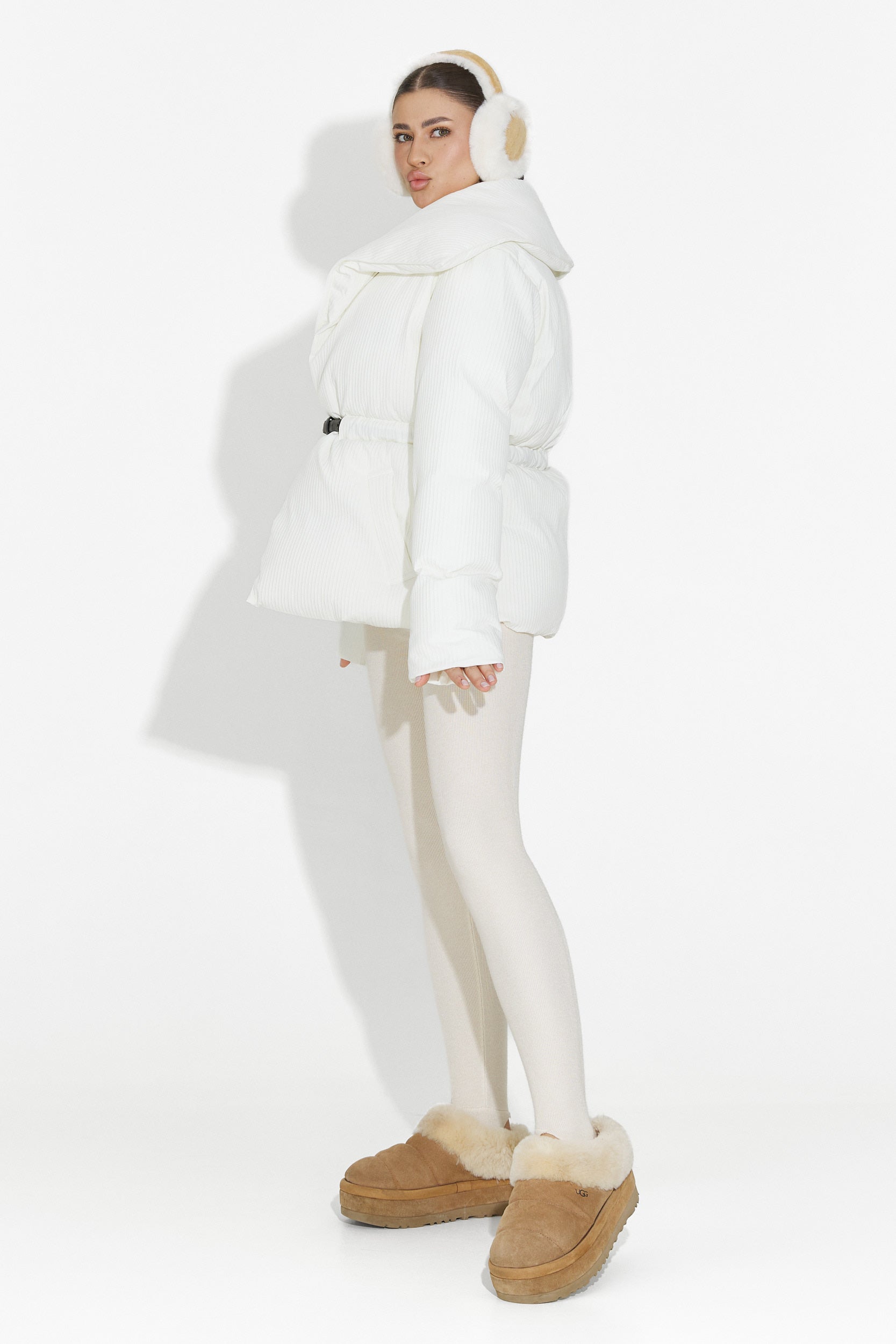 Eonica Bogas Casual Fehér Női Dzseki