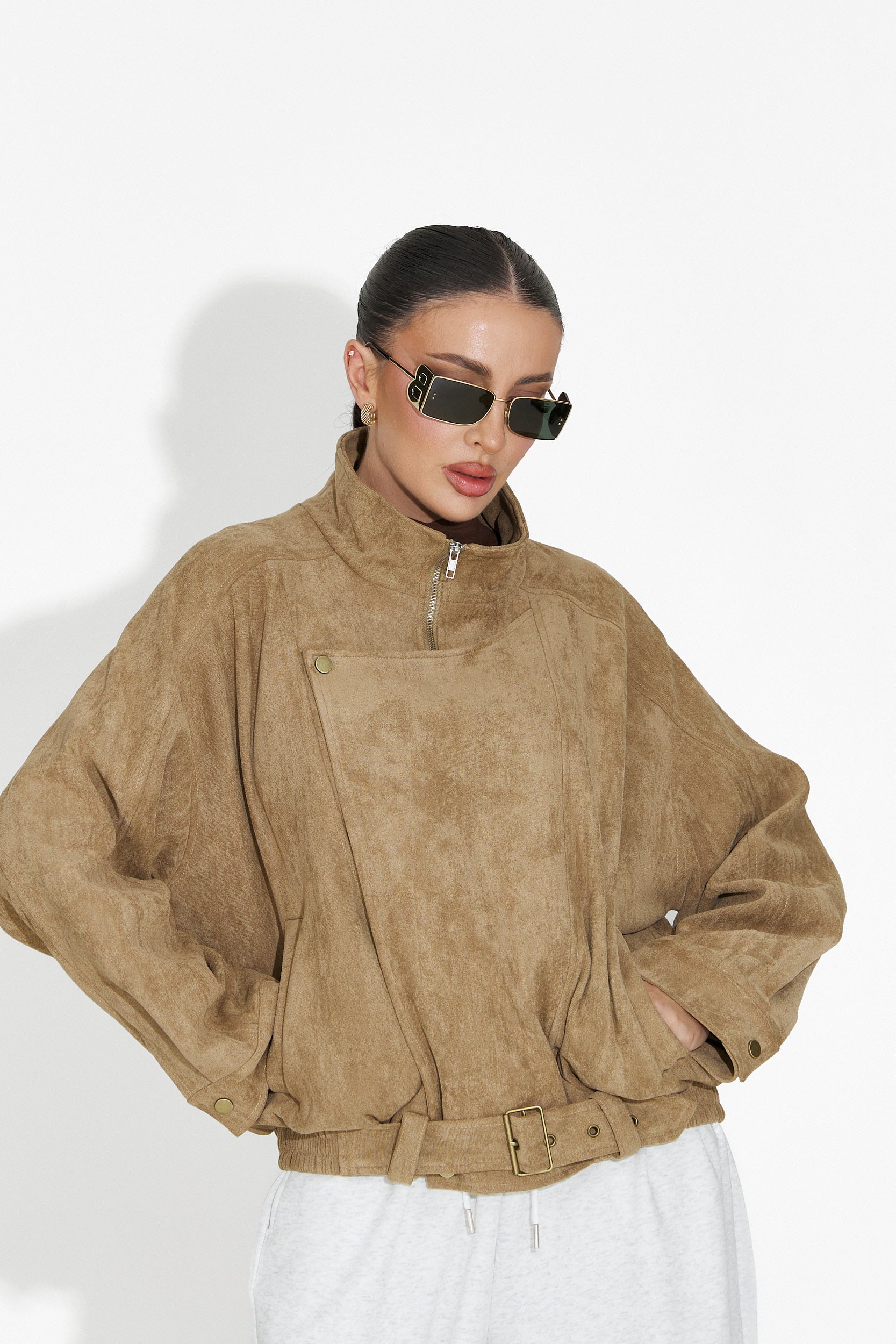 Ismoria Bogas Casual Beige Női Dzseki