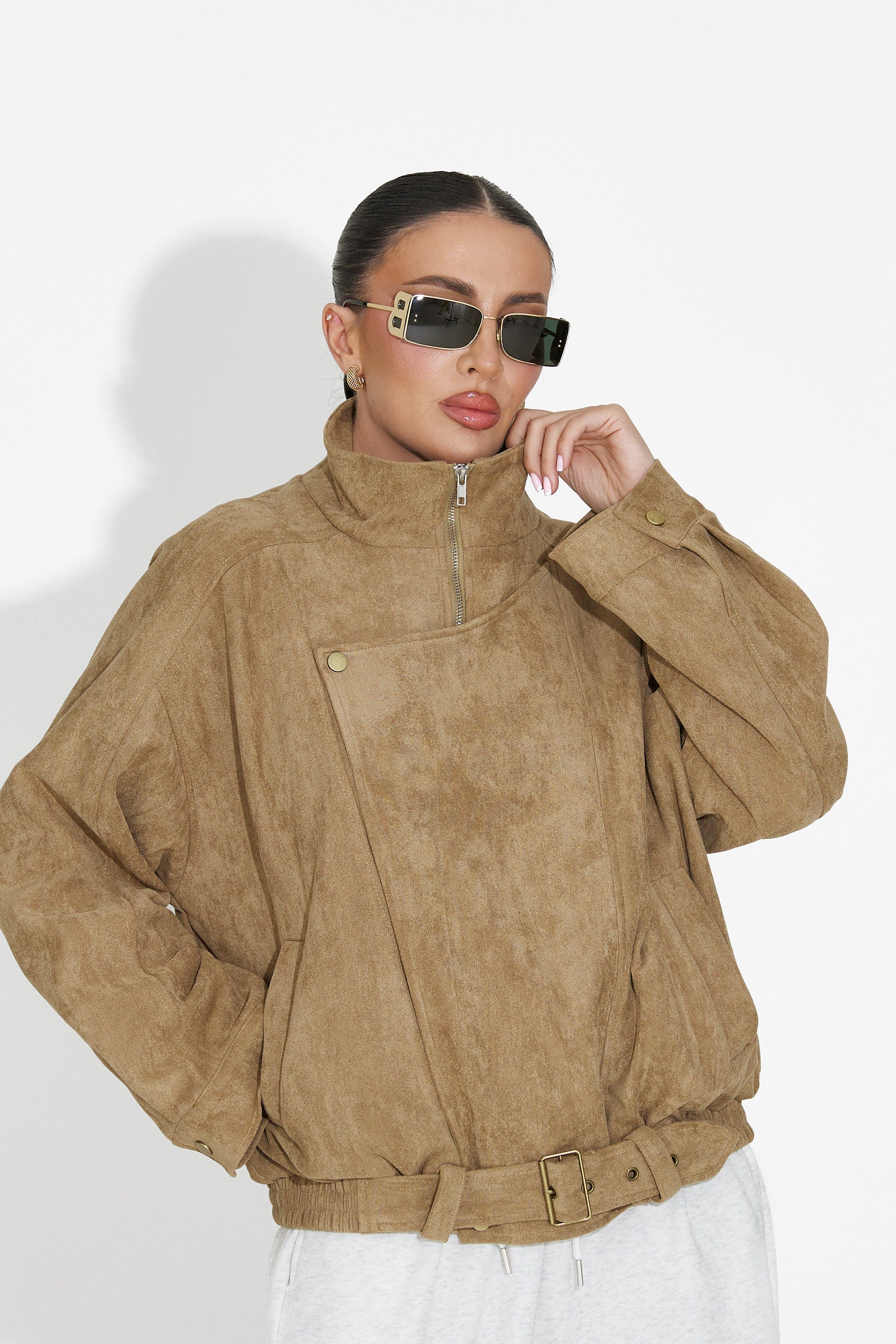 Ismoria Bogas Casual Beige Női Dzseki