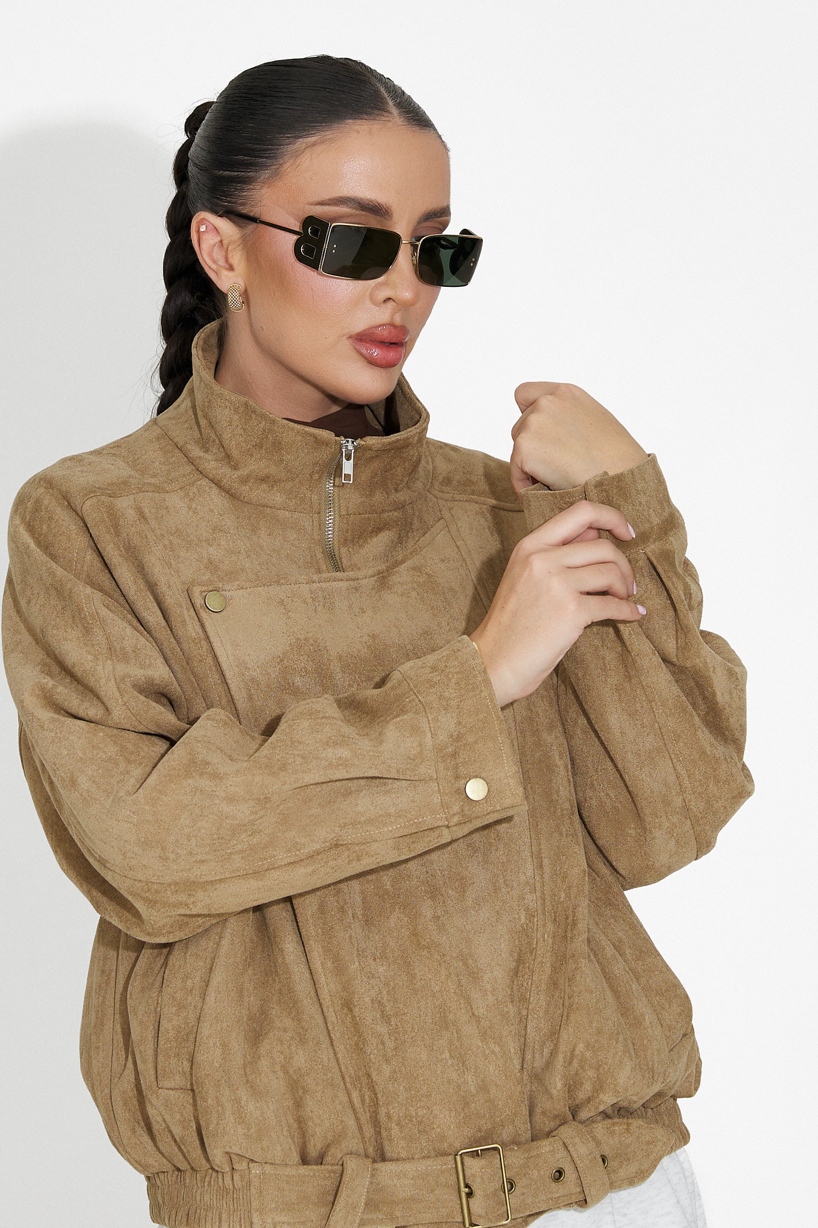 Ismoria Bogas Casual Beige Női Dzseki