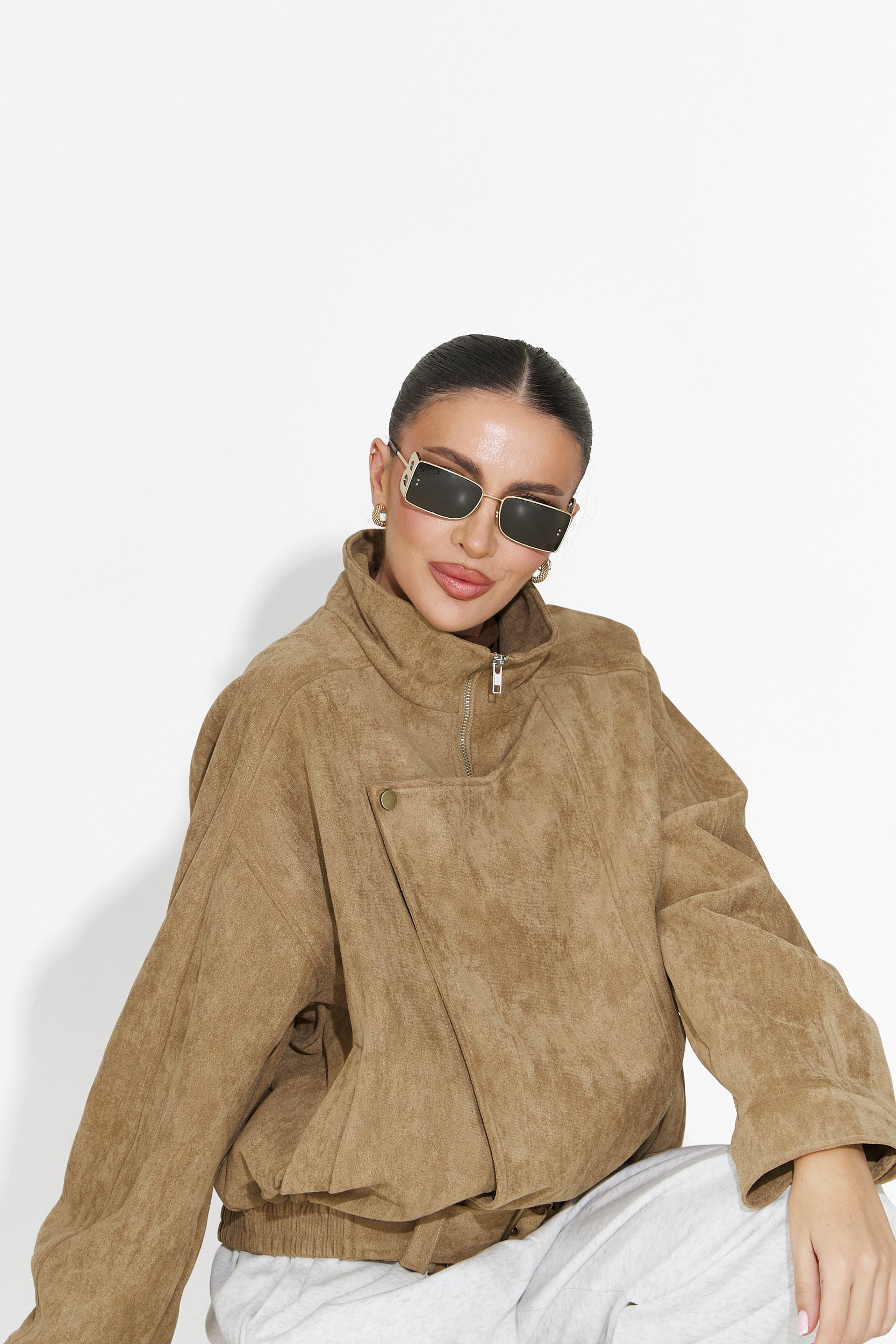 Ismoria Bogas Casual Beige Női Dzseki