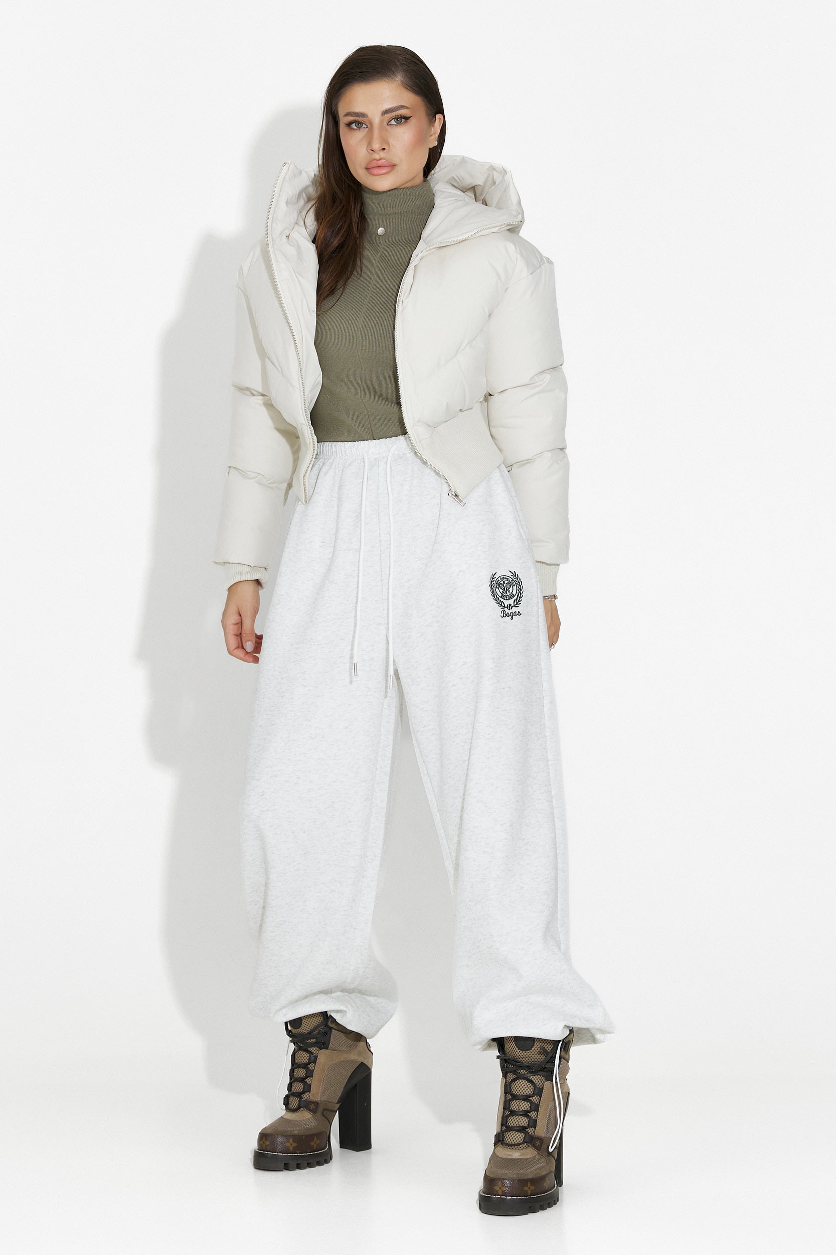 Lumaya Bogas Bezs Casual Női Dzseki