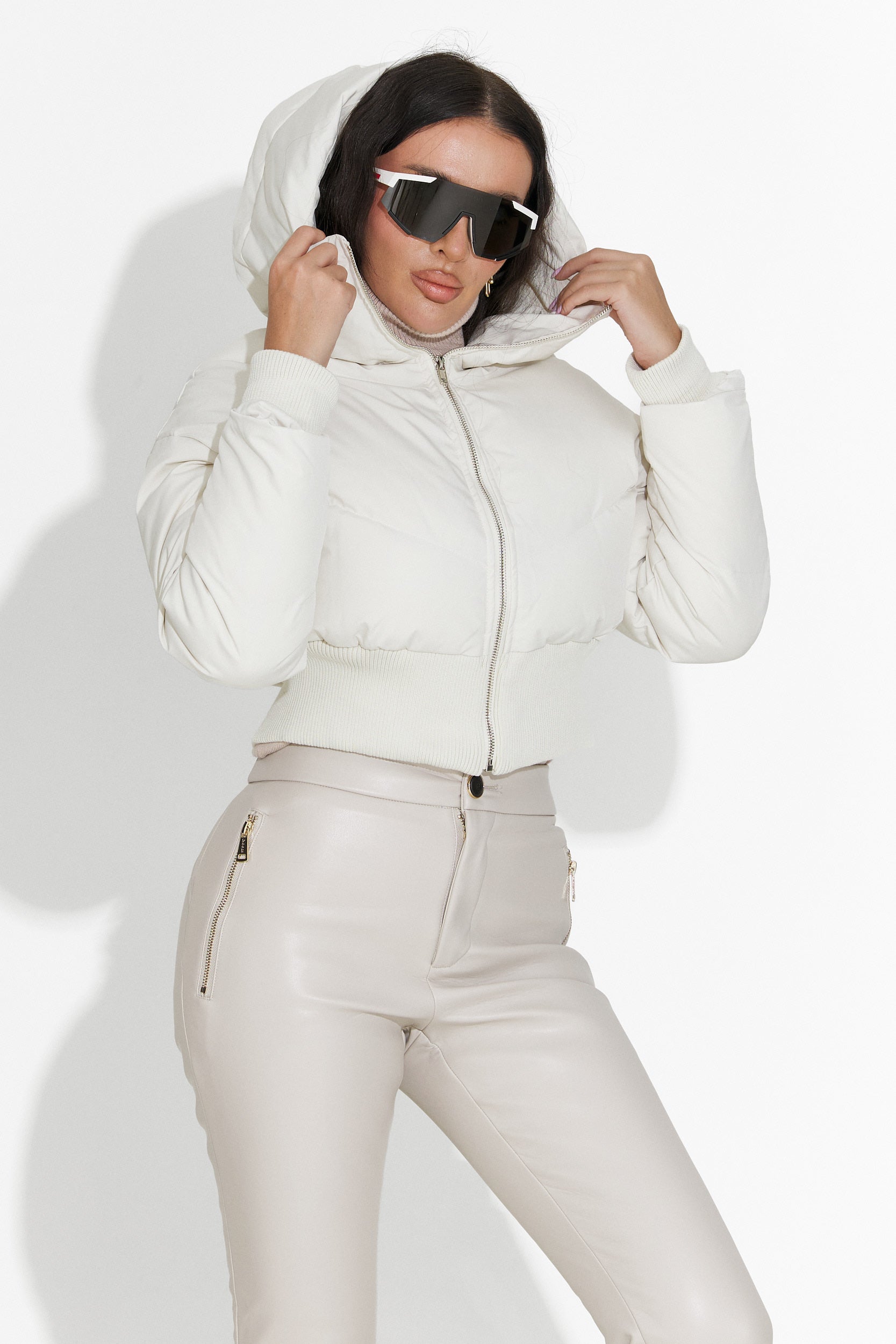 Lumaya Bogas Bezs Casual Női Dzseki