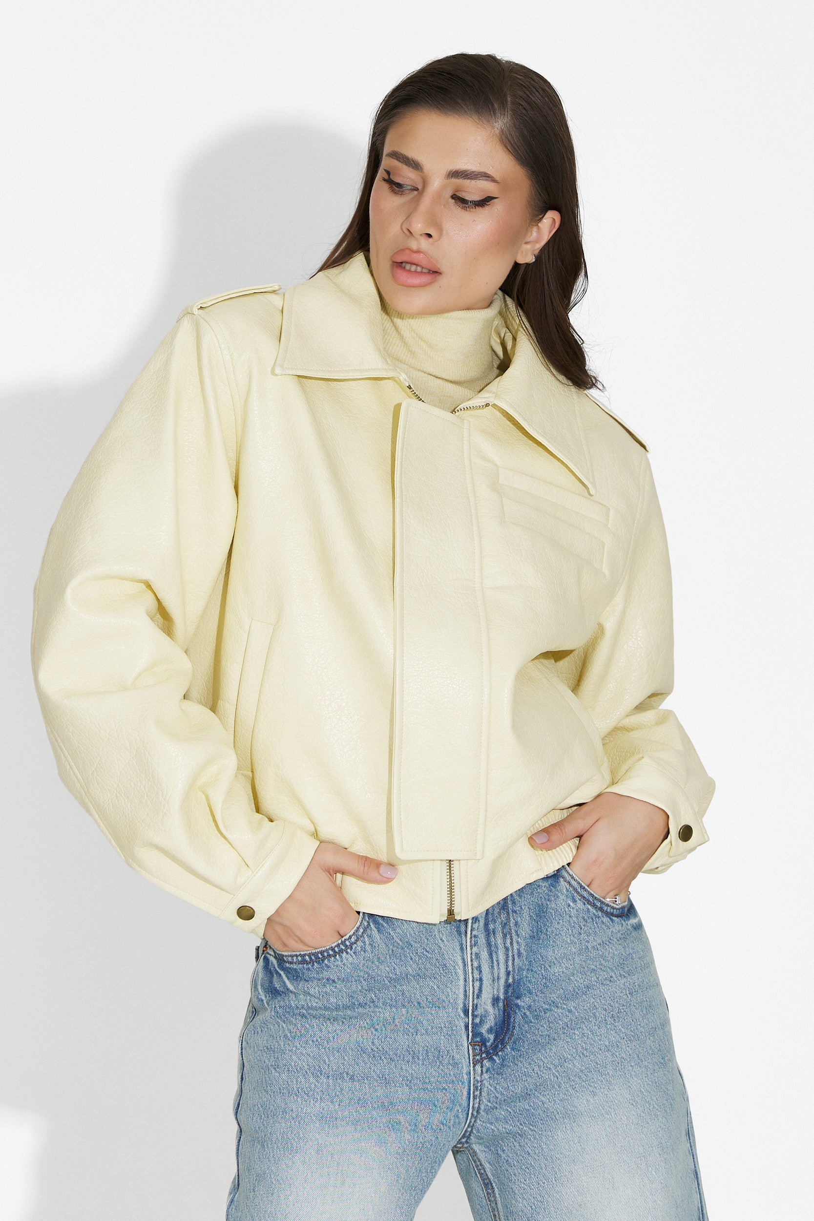 Lionia Bogas Női Lazac Sárga Dzseki