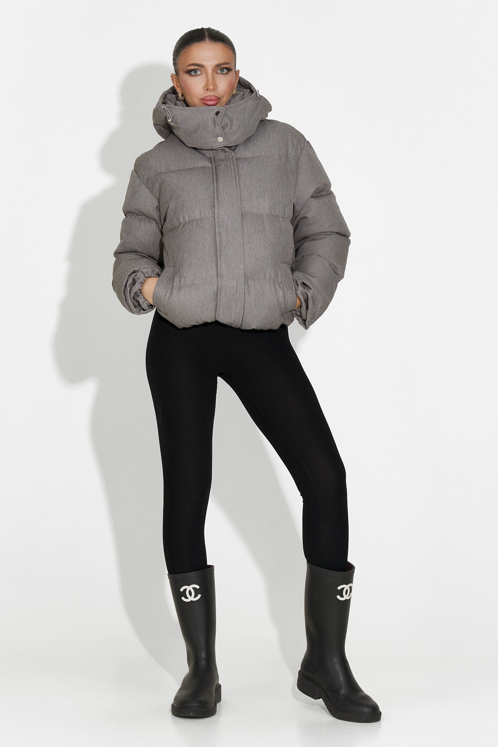 Luisana Bogas Hétköznapi Szürke Női Dzseki